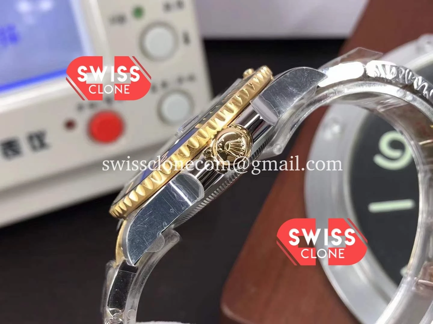 Rolex Submariner 41MM Two Tone 126613LN 904L Steel 1:1 Super Clone - Lateral Case Thickness Profile