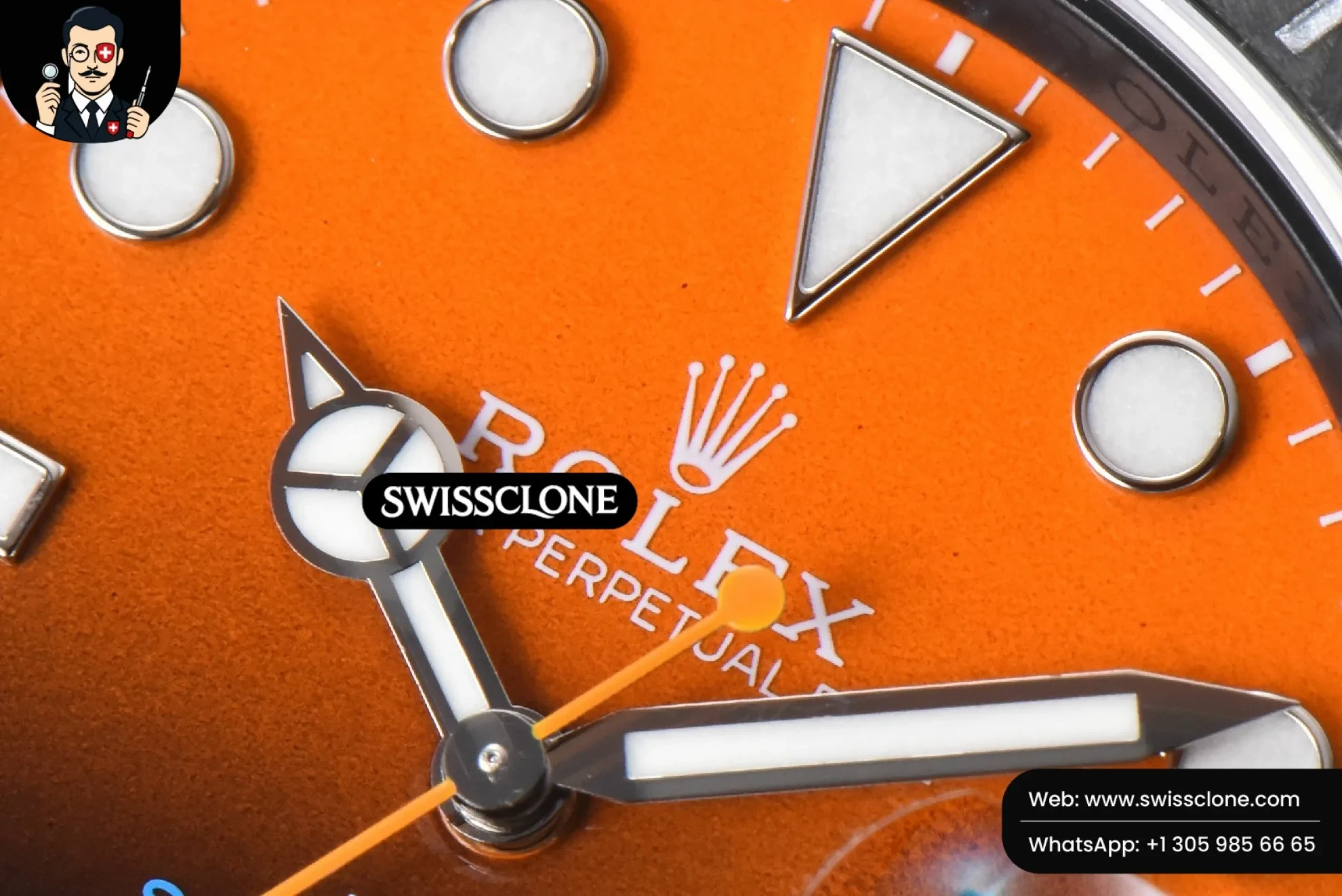 Rolex Submariner DIW DLC 41mm Orange Gradient Dial VS3135 1:1 Super Clone - Caseback & Cloned Calibre Movement