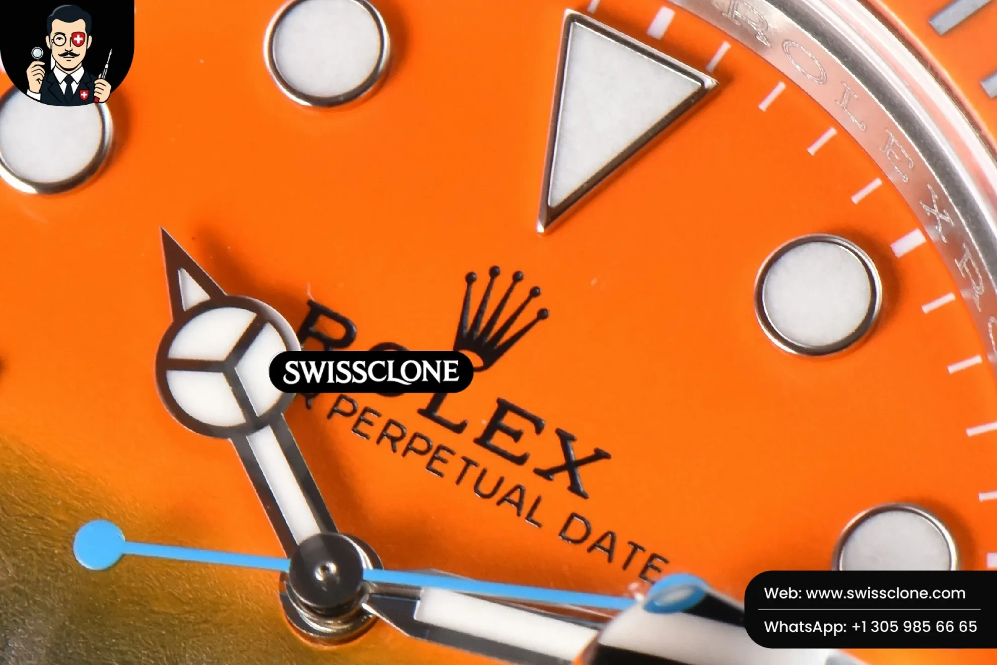 Rolex Submariner DIW Sandblasted 40mm Orange Gradient Dial VS3135 1:1 Super Clone - Caseback & Cloned Calibre Movement