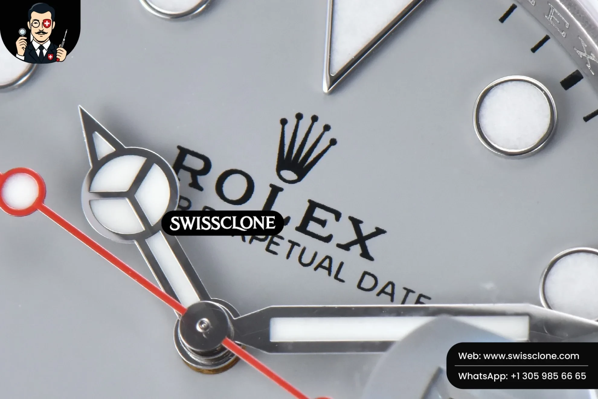 Rolex Submariner DIW Sandblasted 41mm Gray Dial White Bezel Red Text VS3135 1:1 Super Clone - Clasp & Bracelet Finishing