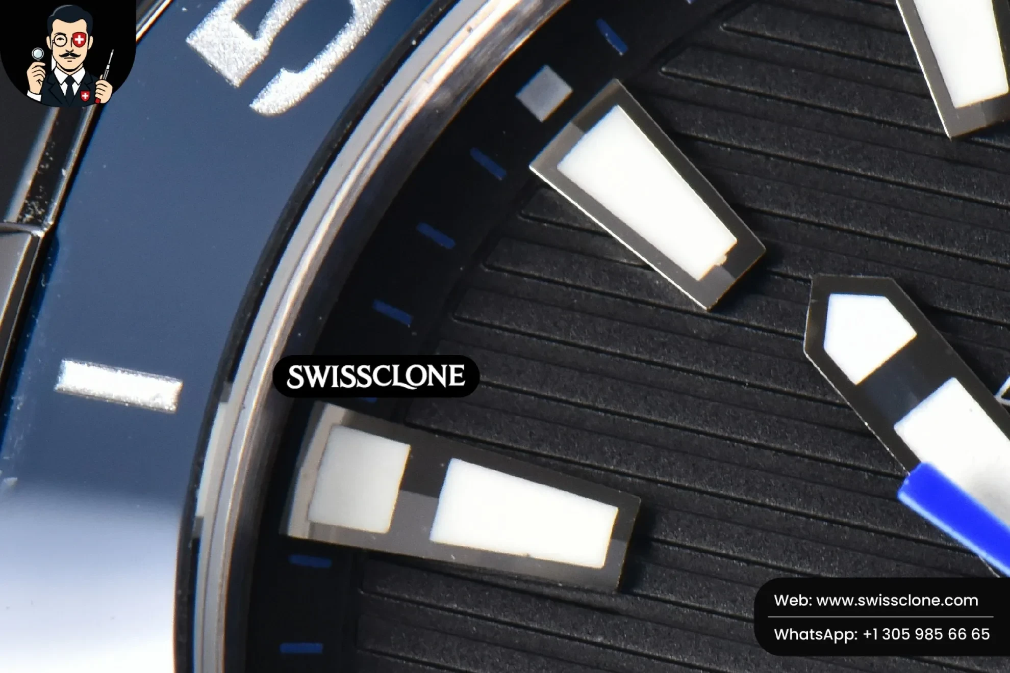 Rolex Tag Heuer Aquaracer Caliber 5 43mm OF Black Dial Blue Hand Black Nylon SW200 1:1 Super Clone - Clasp & Bracelet Finishing