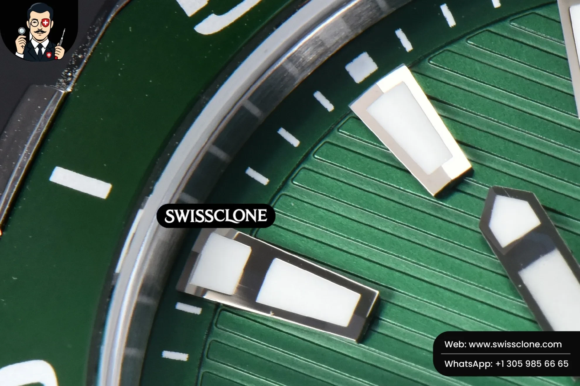 Rolex TAG Heuer Aquaracer Calibre 5 OF 43mm Green Dial Green Bezel SW200 1:1 Super Clone - Lateral Case Thickness Profile