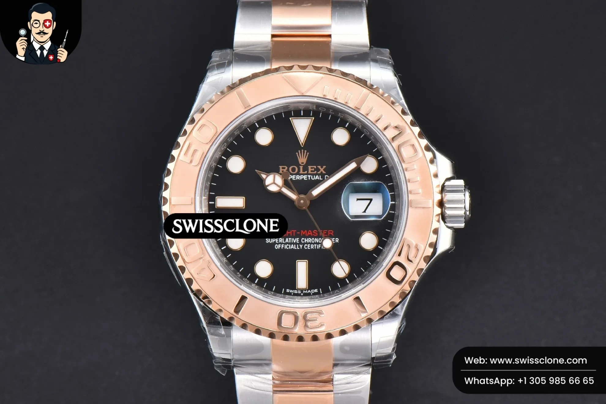 Rolex Yacht-Master 116621 40mm RG/SS Black Dial RG/SS VS3135