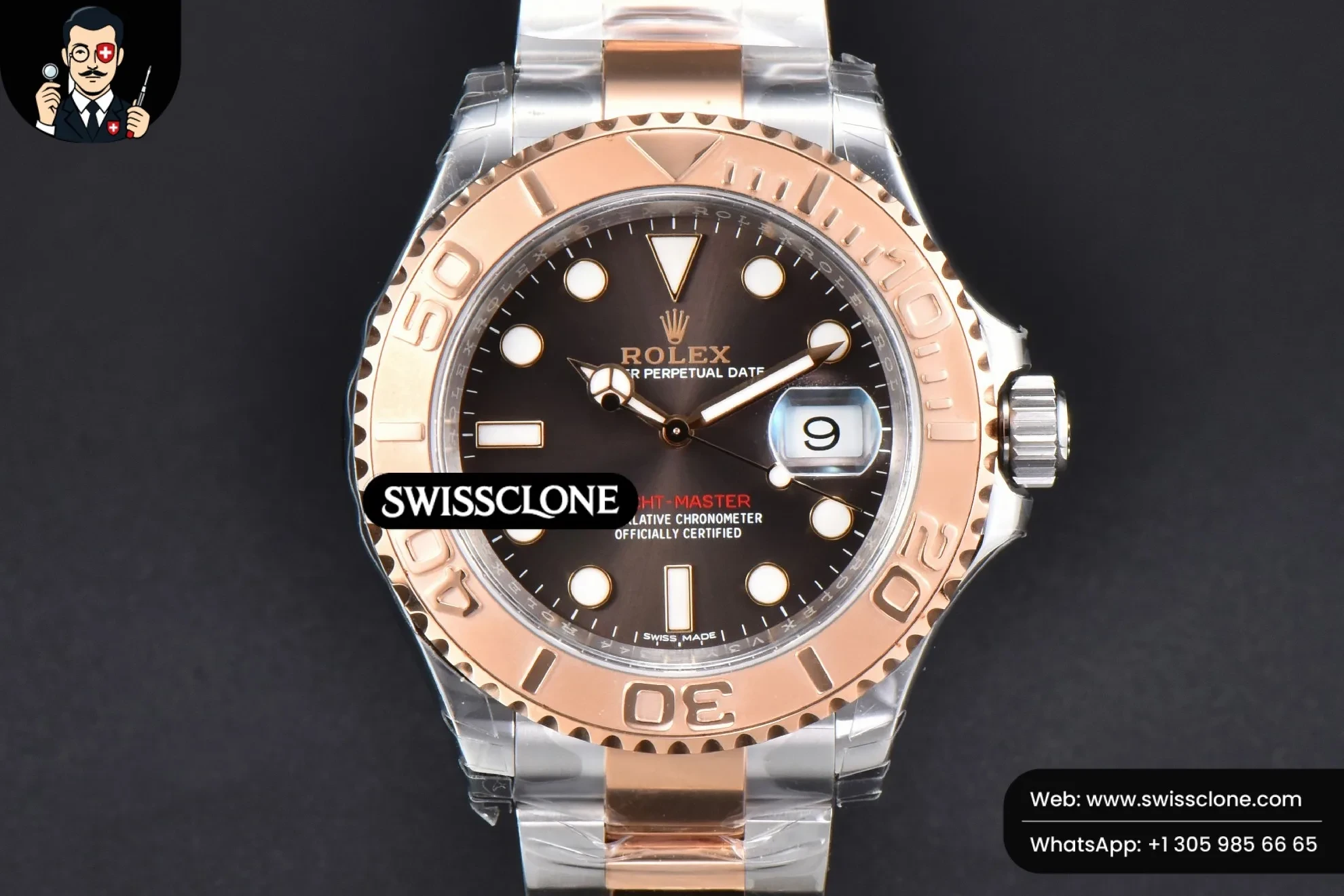 Rolex Yacht-Master 116621 40mm RG/SS Brown Dial RG/SS VS3135