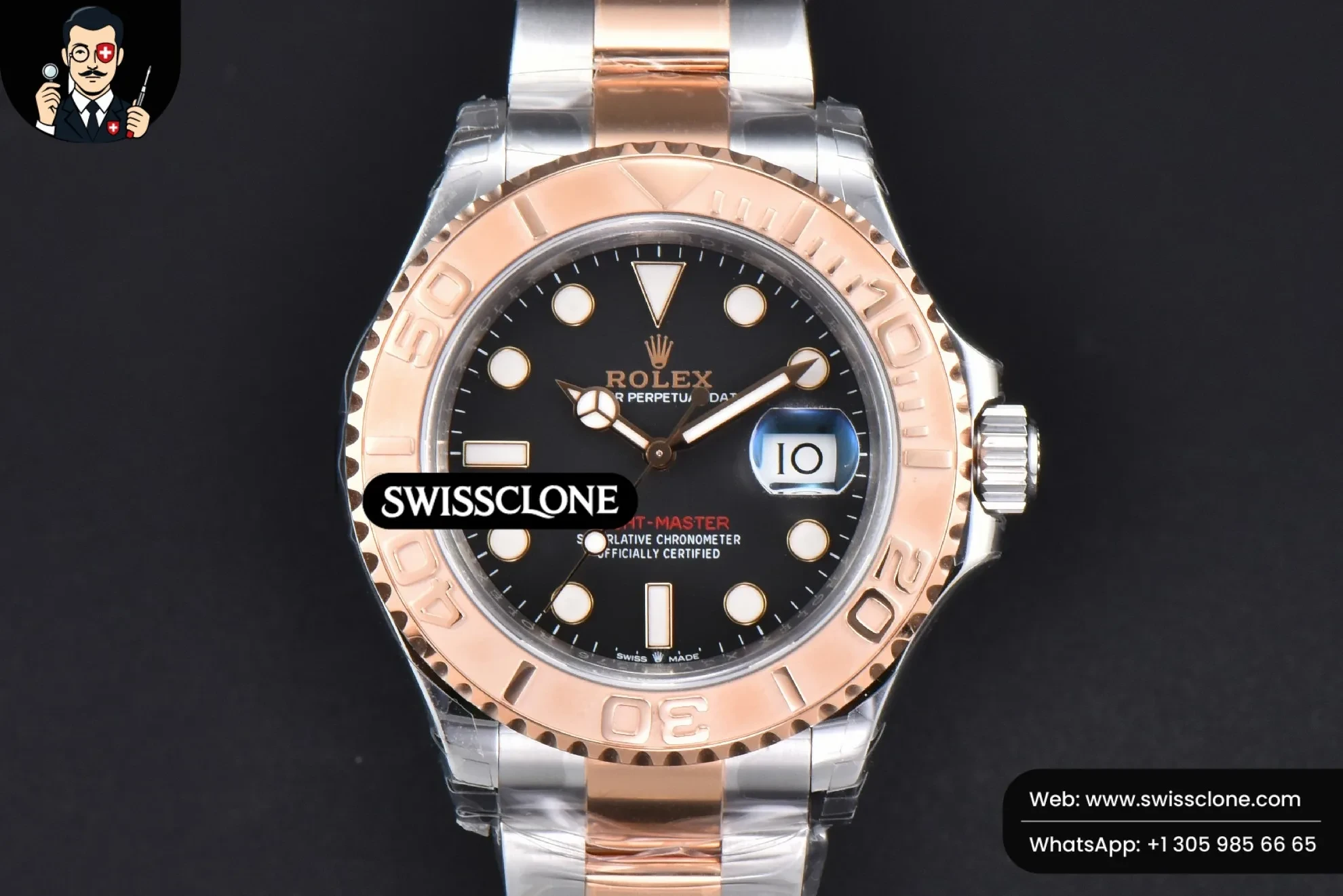 Rolex Yacht-Master 126621 RG/SS 40mm Black Dial RG/SS VS3235