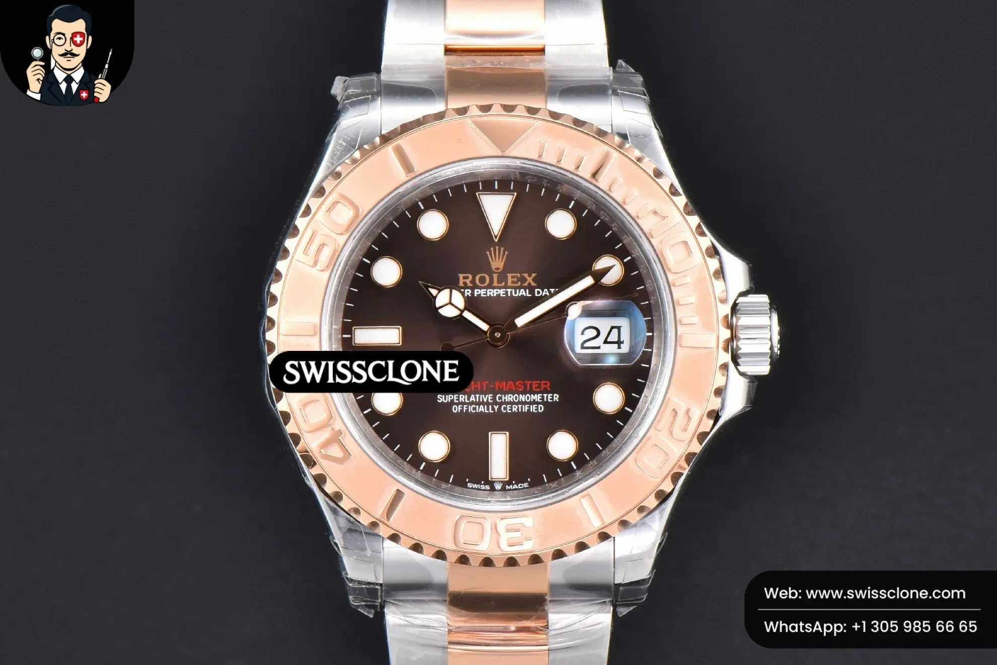 Rolex Yacht-Master 126621 RG/SS 40mm Brown Dial RG/SS VS3235
