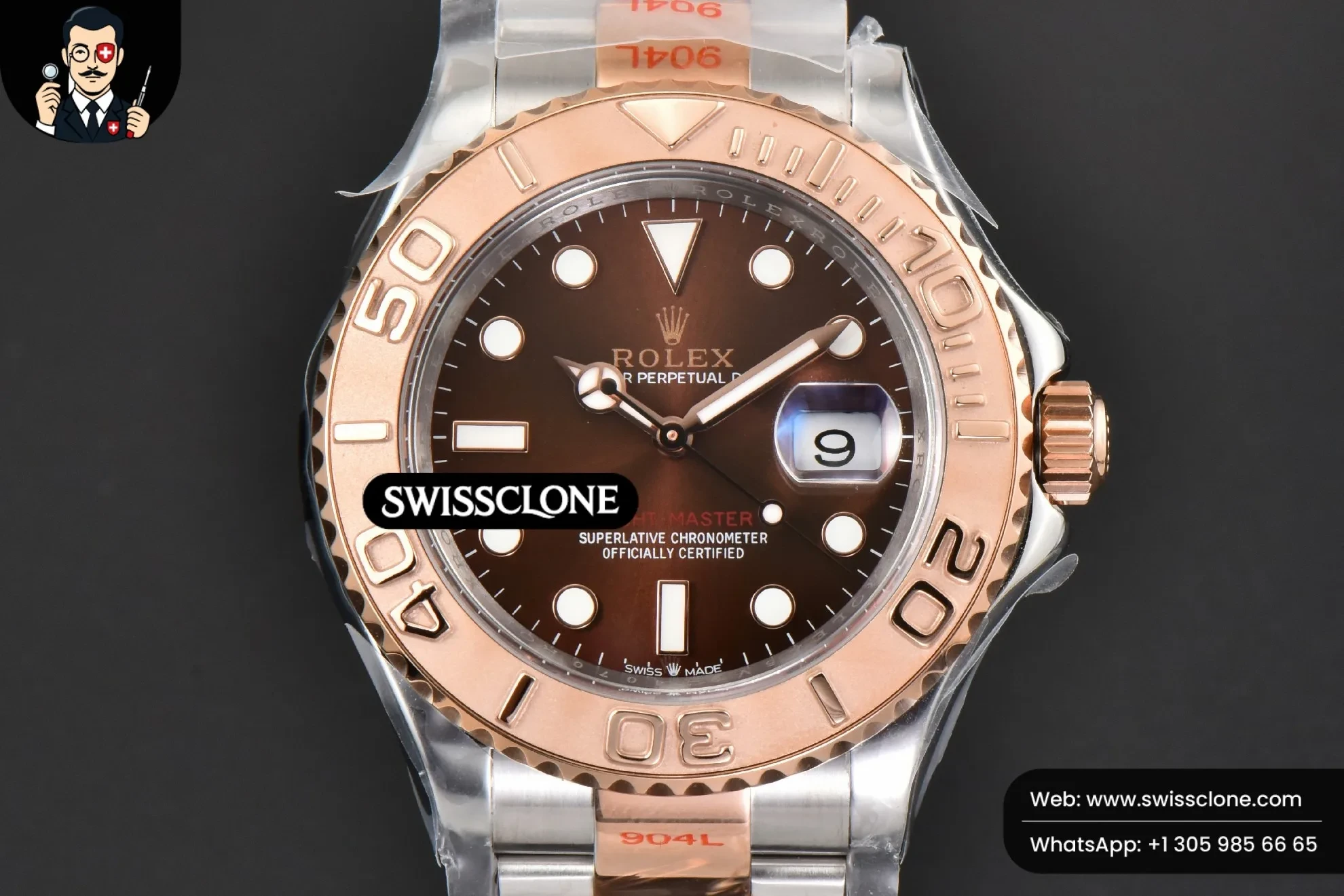 Rolex Yacht-Master 126621 RG/SS 40mm CSF 904L Brown Dial RG/SS VR3235