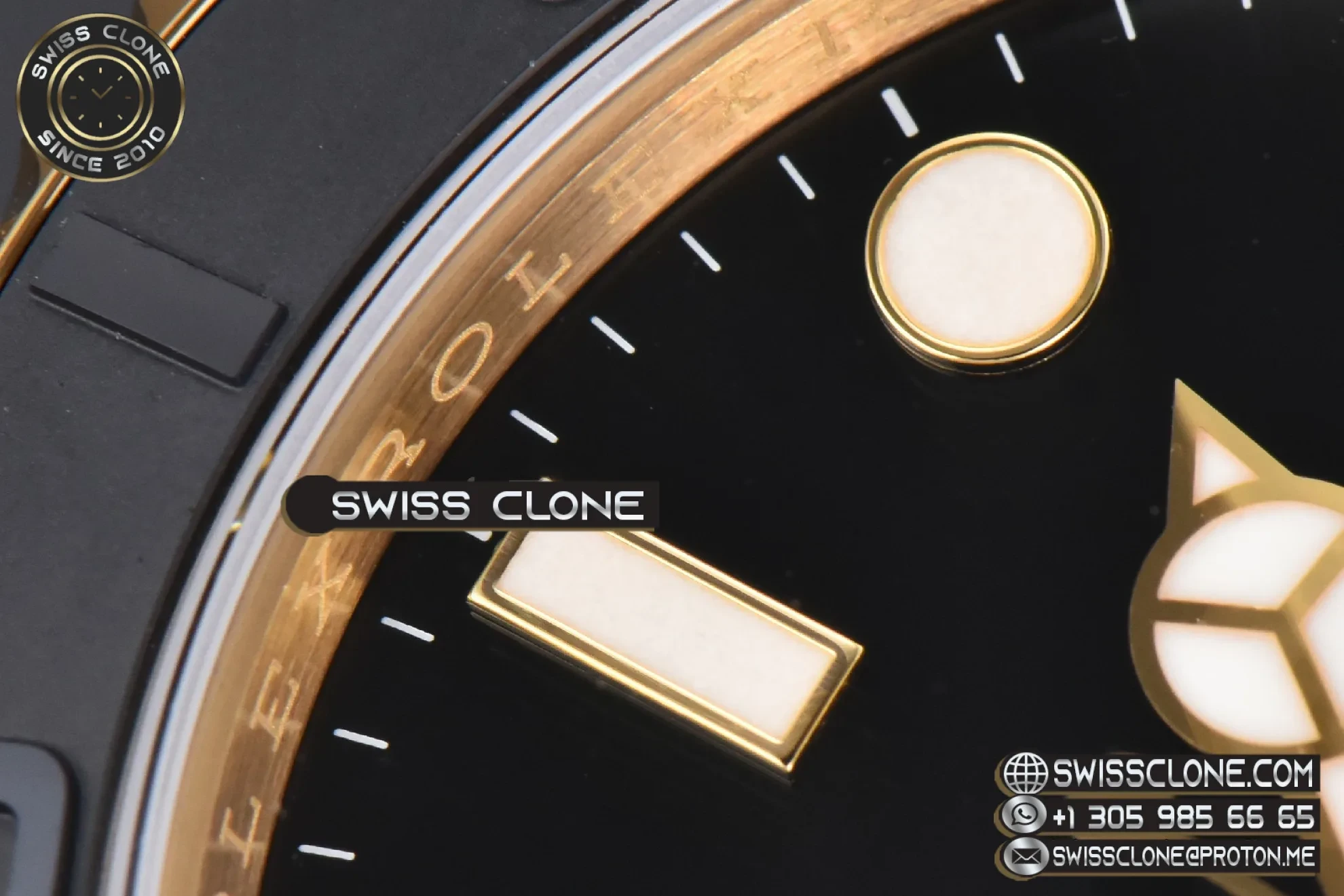Rolex Yacht Master 226658 42mm YG VSF Ceramic Black Dial VS Factory 1:1 Super Clone - Lateral Case Thickness Profile