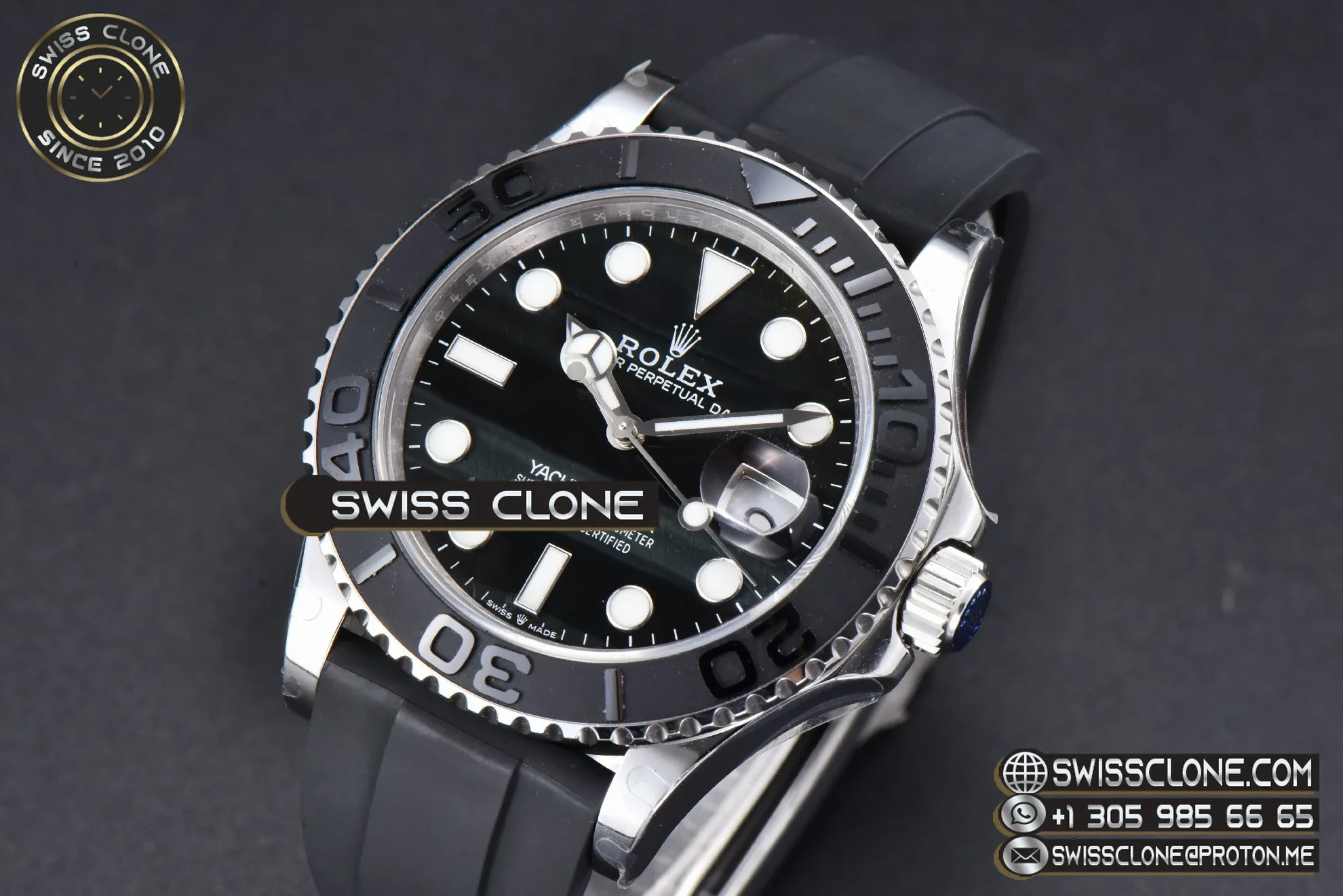 Rolex Yacht Master 226659 42mm 3D Black Ceramic Bezel Falcon’s Eye Dial Oysterflex VR3235 1:1 Super Clone D - Clasp & Bracelet Finishing