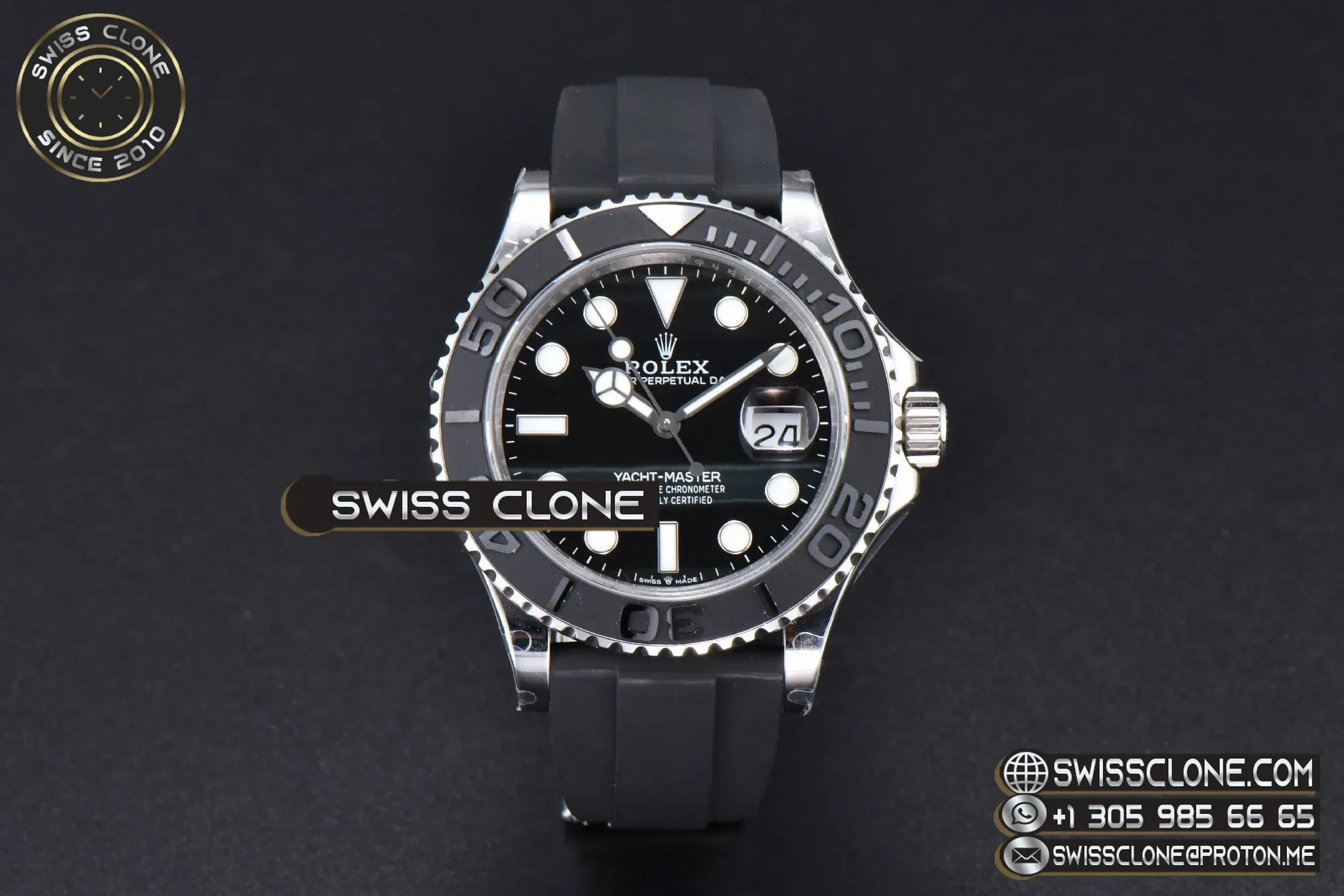 Rolex Yacht-Master 226659 42mm 3D Black Ceramic Bezel Falcon’s Eye Dial Oysterflex VR3235