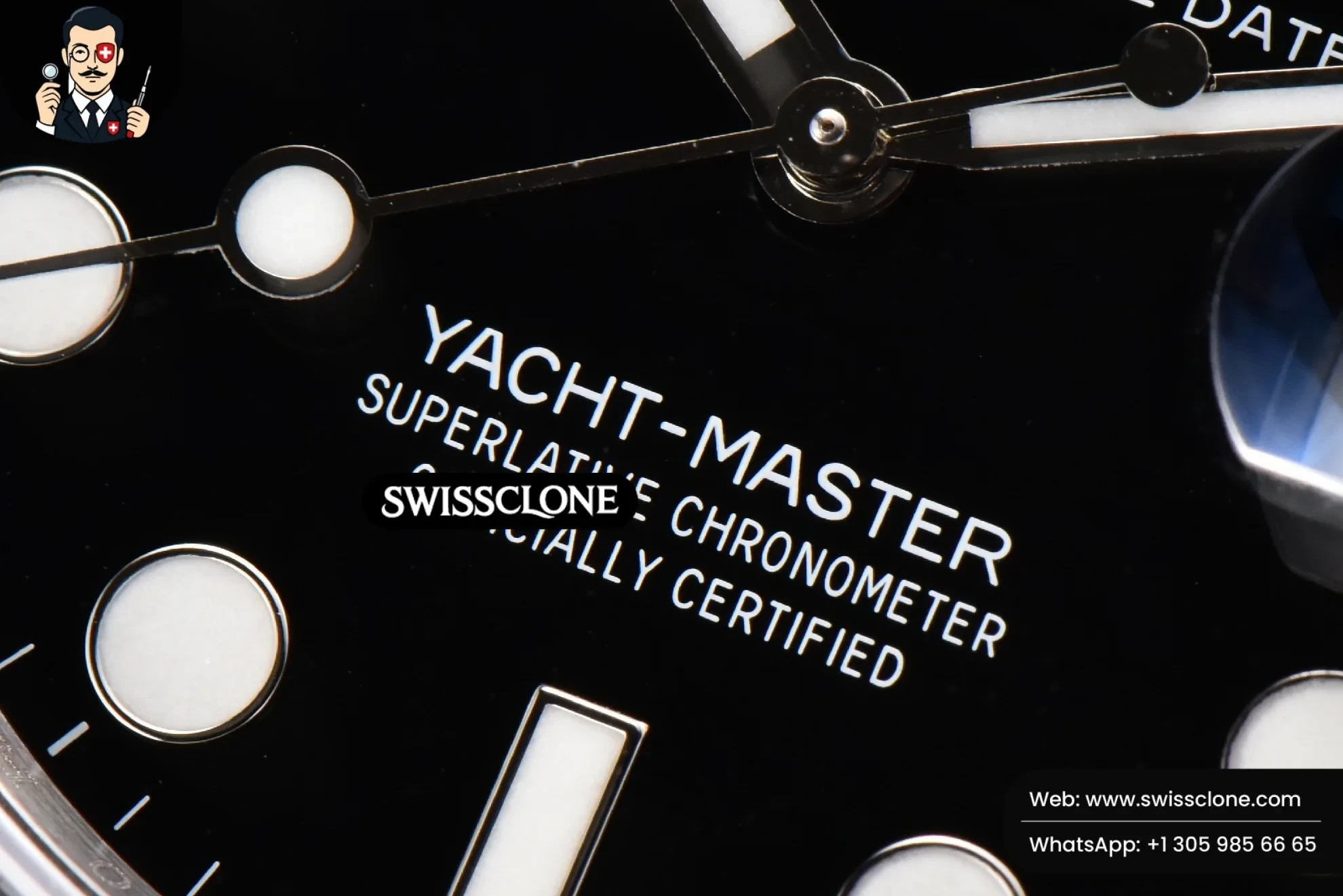 Rolex Yacht Master 226659 42mm King 3D Black Ceramic Oysterflex VR3235 1:1 Super Clone - Lateral Case Thickness Profile
