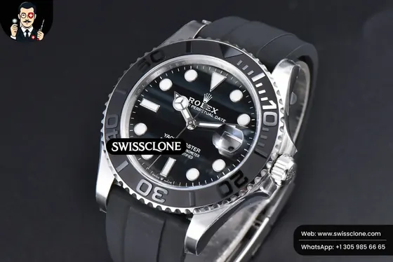 Rolex Yacht Master 42mm 226659 Clean Falcon’s Eye Dial on Black Rubber VR3235 Clean Factory 1:1 Super Clone D - Clasp & Bracelet Finishing