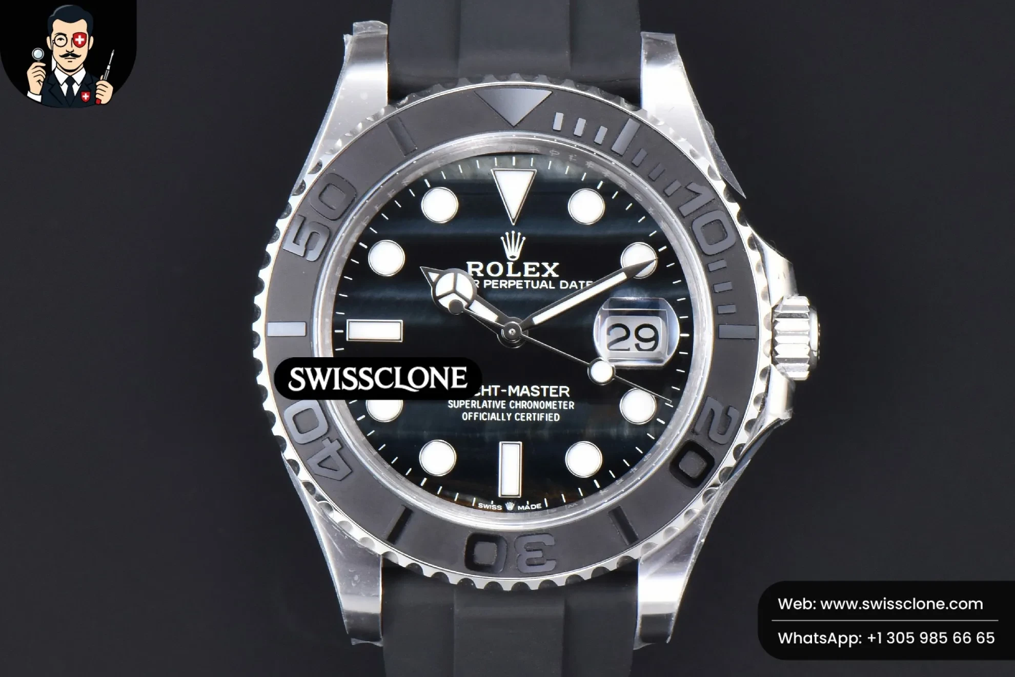 Rolex Yacht-Master 42mm 226659 Clean Falcon’s Eye Dial on Black Rubber VR3235