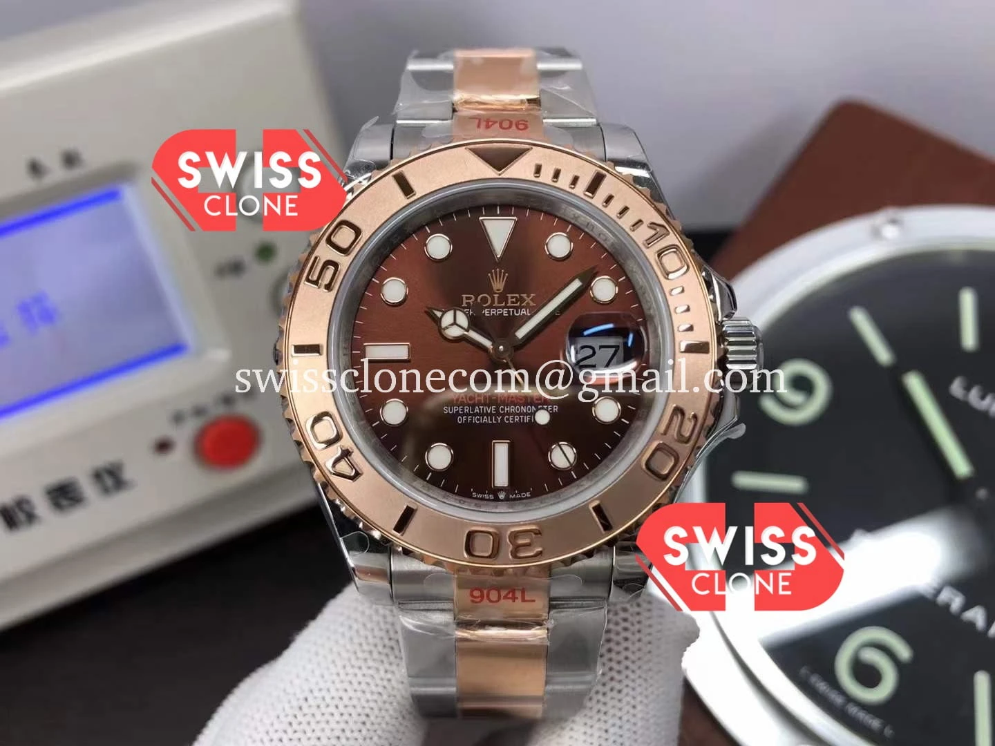 Rolex Yachtmaster 40mm Everose Gold-Oyster Steel