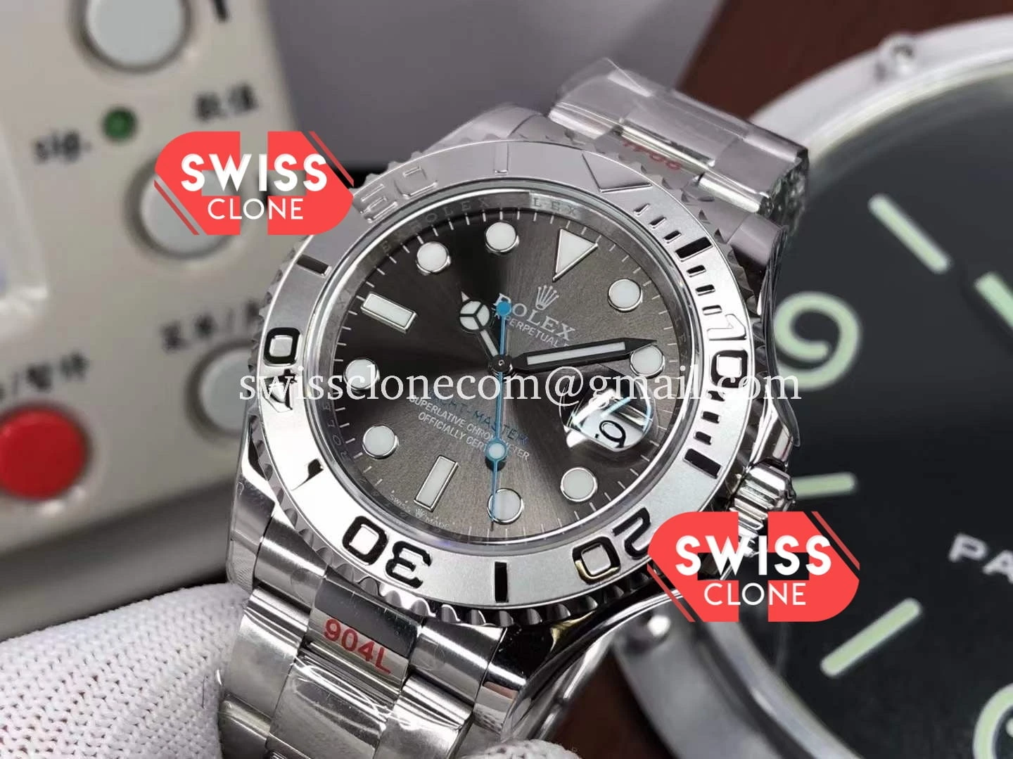 Rolex Yachtmaster 40mm Steel Dial 904L Steel 1:1 Super Clone - Clasp & Bracelet Finishing