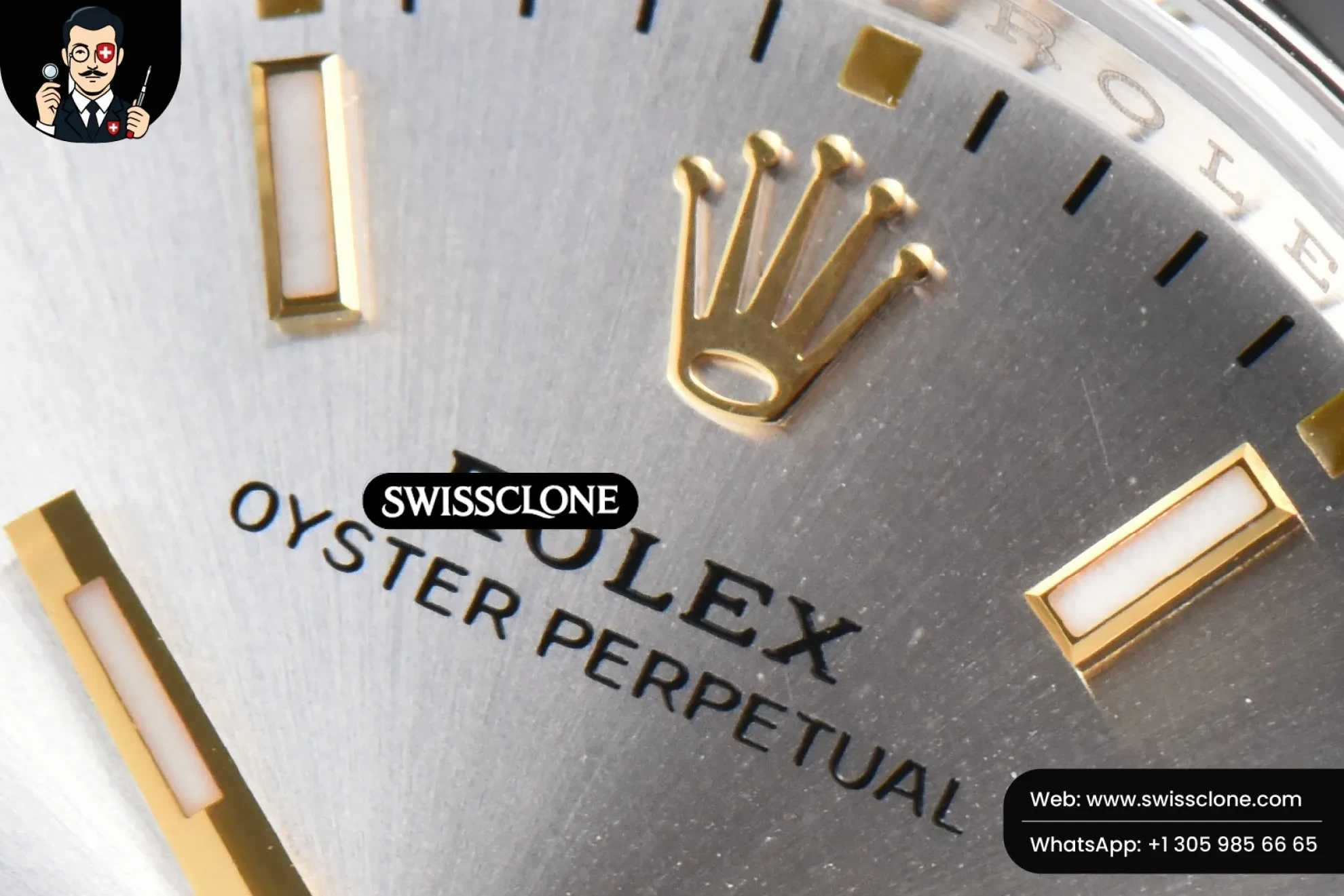 Rolex yster Perpetual 126000 36mm 904L Silver Dial Oyster VS3235 1:1 Super Clone - Caseback & Cloned Calibre Movement