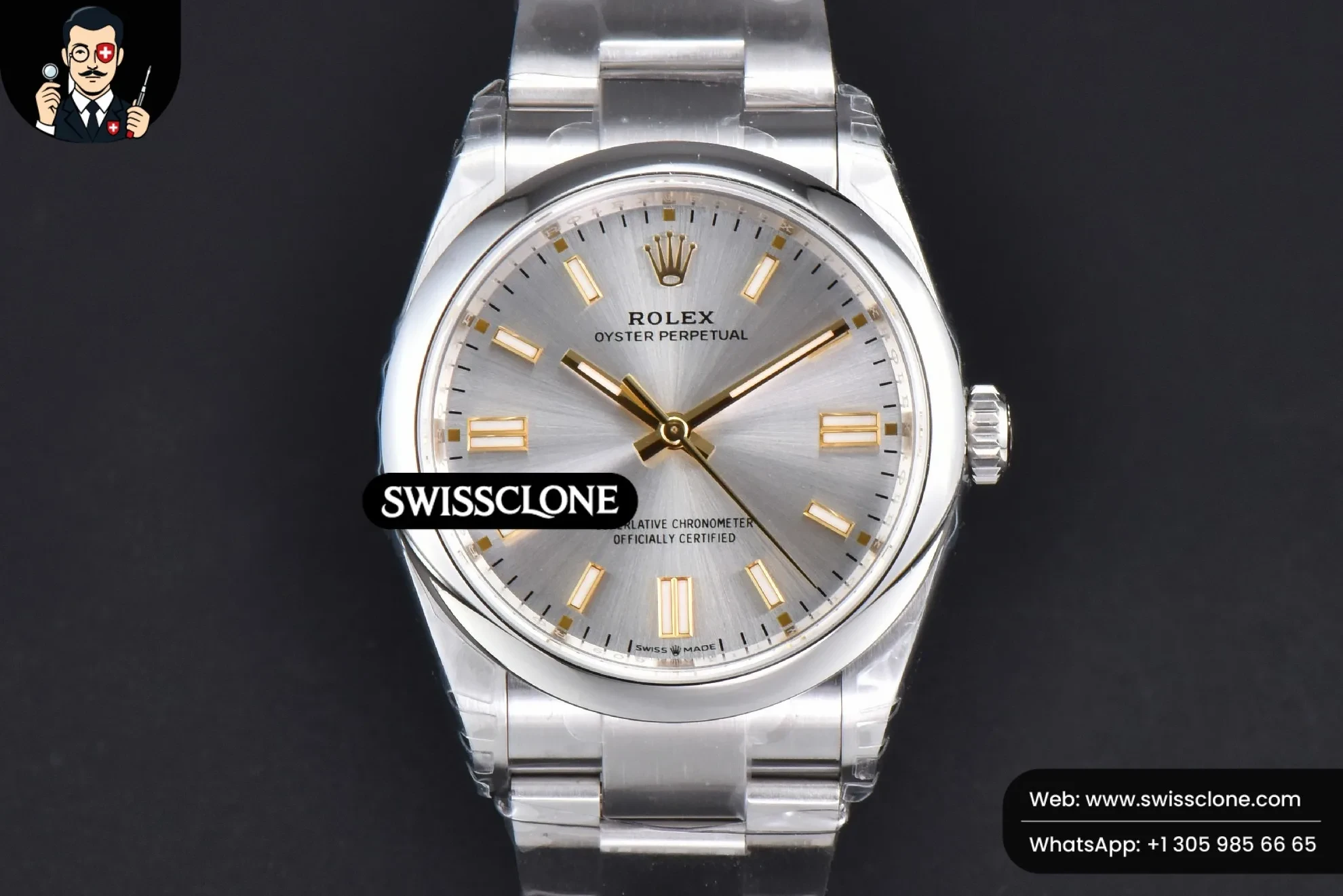Rolex yster Perpetual 126000 36mm 904L Silver Dial Oyster VS3235