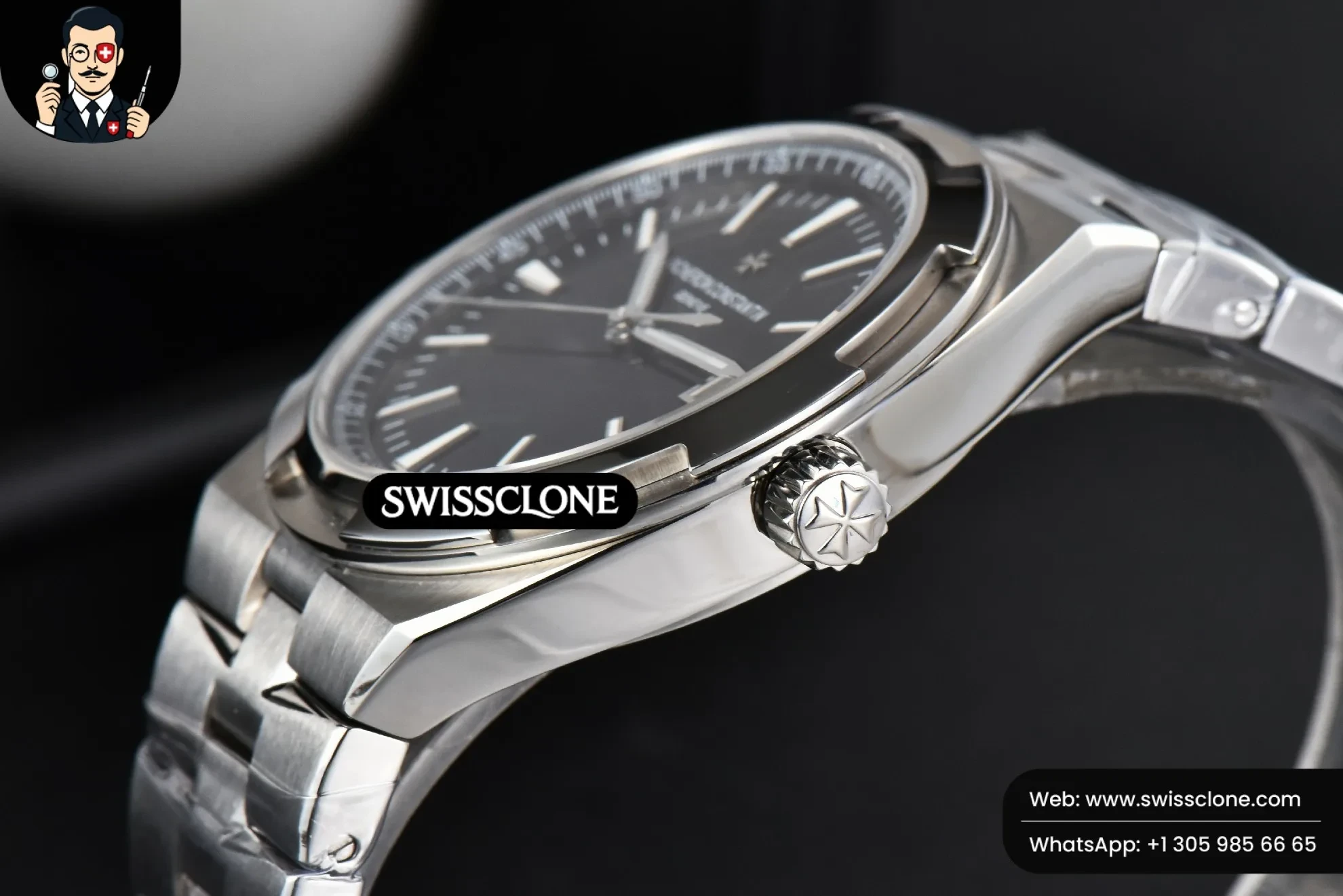 Vacheron Constantin Overseas 4500V 41mm Black Dial 1:1 Super Clone - On-Wrist Presence View
