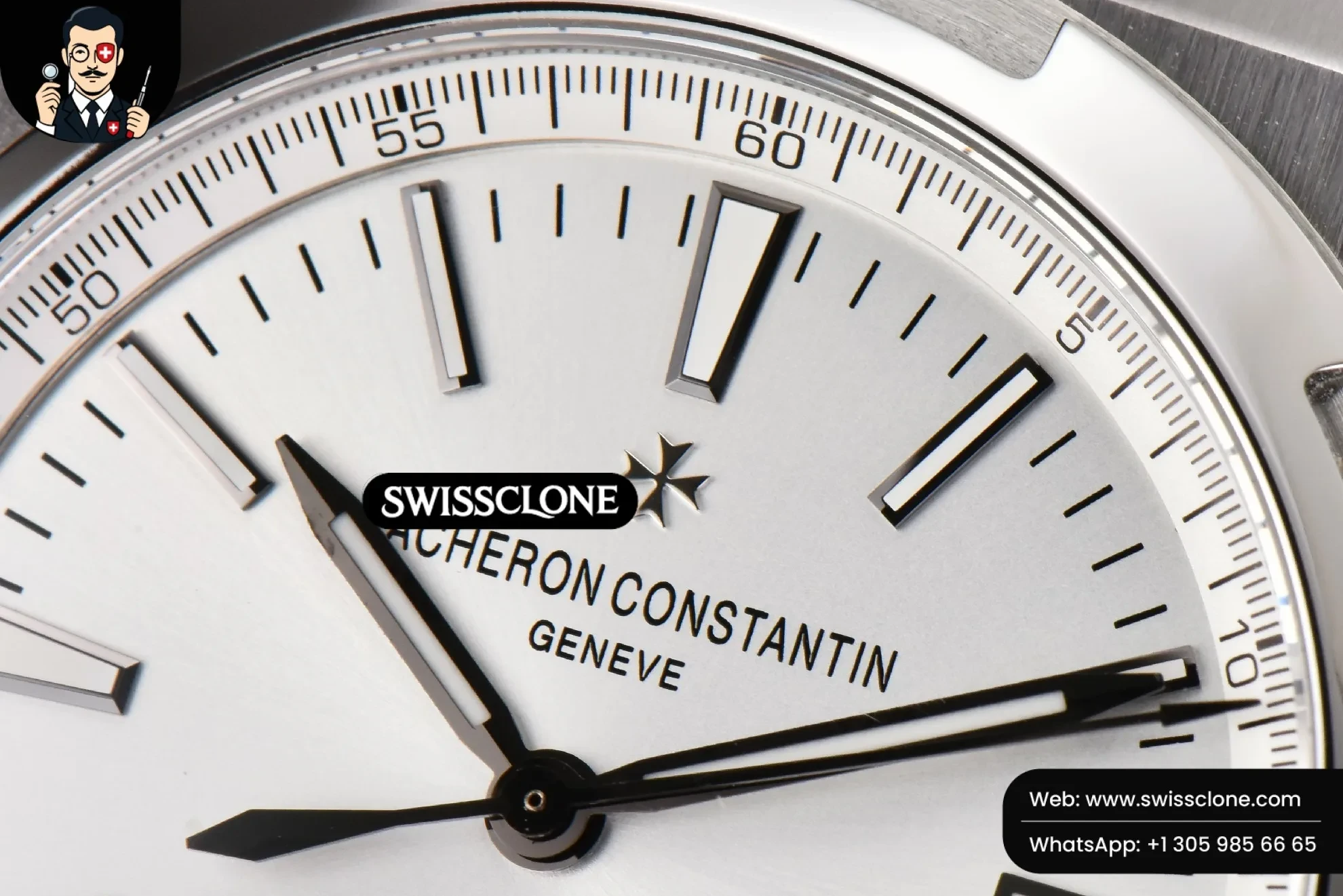Vacheron Constantin Overseas 4500V 41mm White Dial Black Rubber 1:1 Super Clone - On-Wrist Presence View