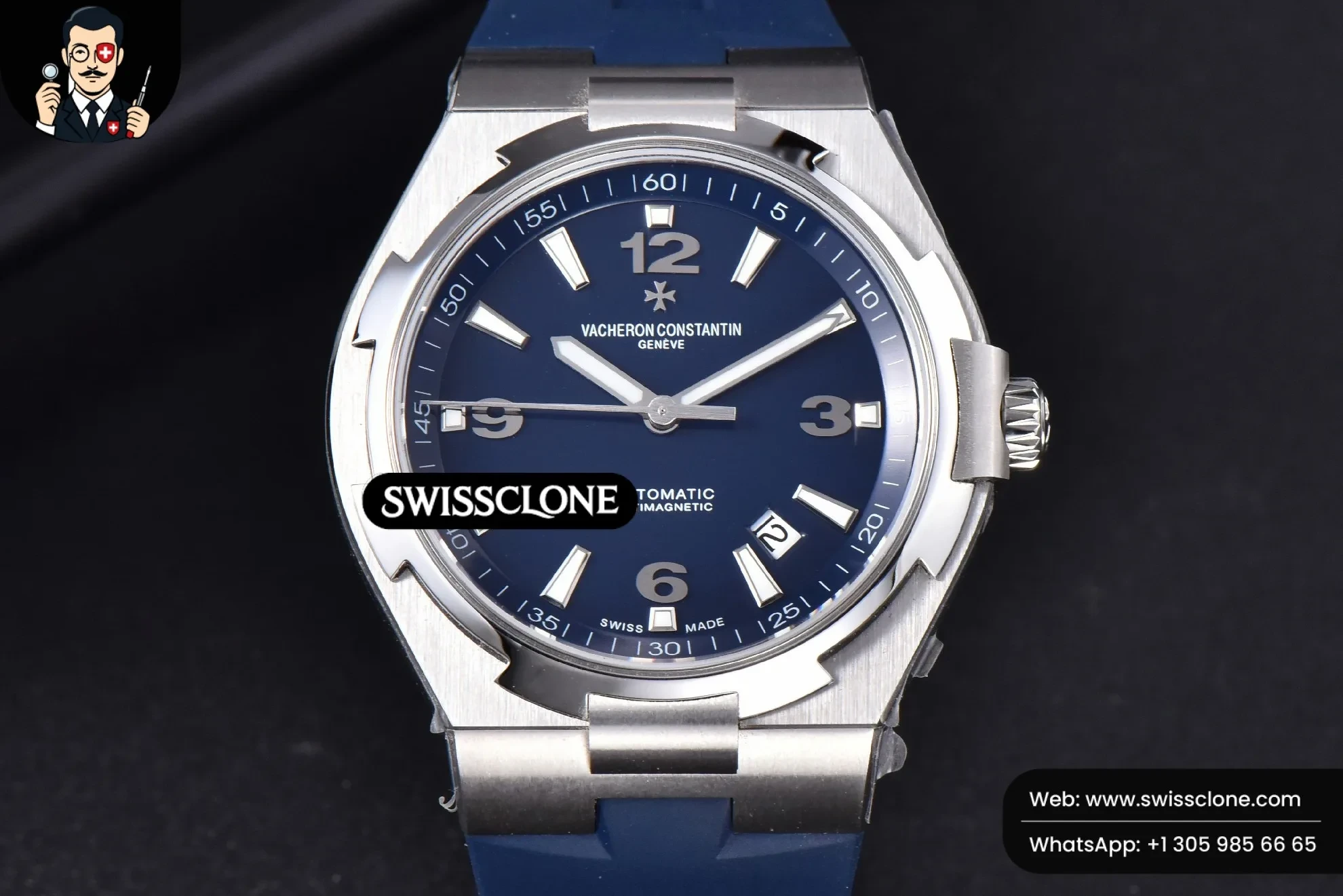 Vacheron Constantin Overseas 47040 MKF 42mm Blue Dial Rubber 9015