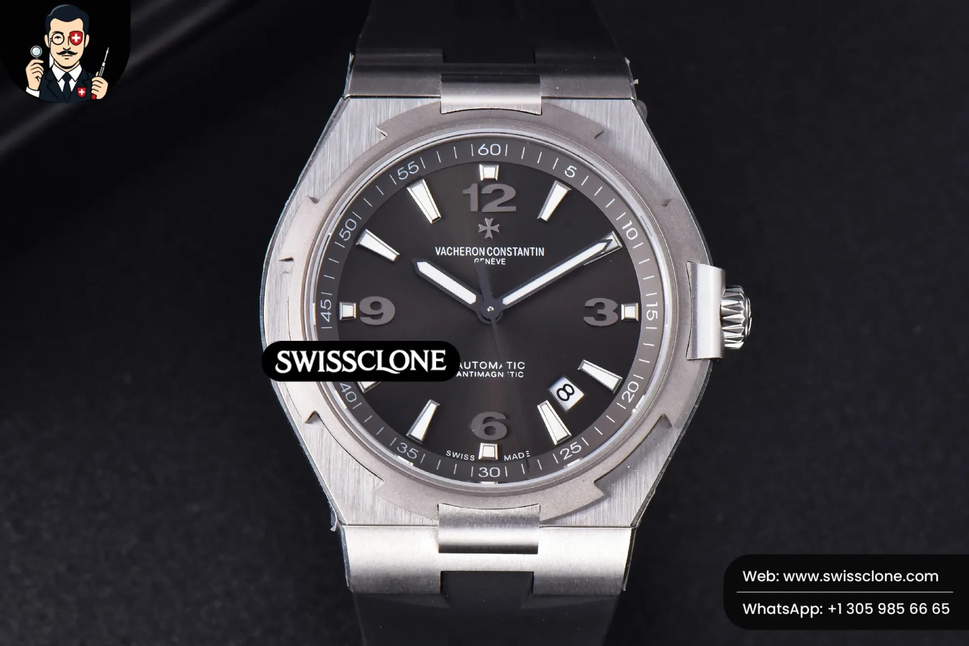 Vacheron Constantin Overseas 47040 MKF 42mm Gray Dial Rubber 9015