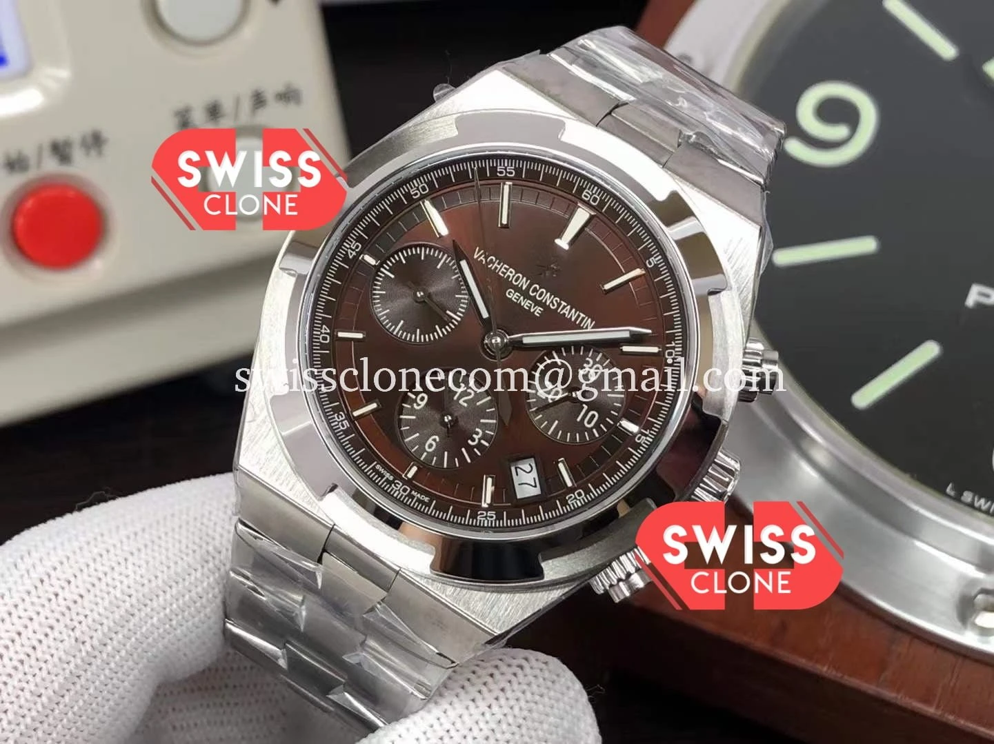 Vacheron Constantin Overseas Chronograph 1:1 Super Clone - Bezel & Case Profile