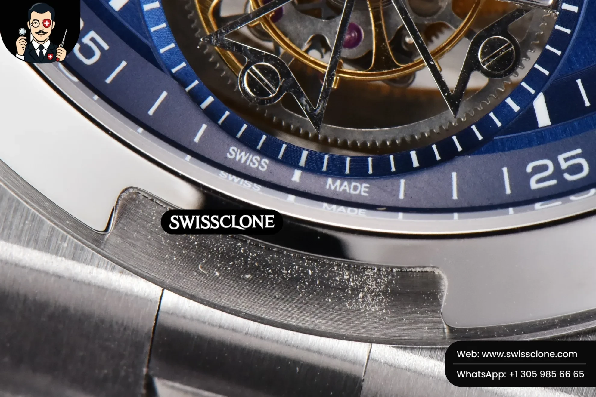 Vacheron Constantin Overseas Tourbillon 6000V 42.5mm BBRF Blue Dial Tourb 1:1 Super Clone - On-Wrist Presence View