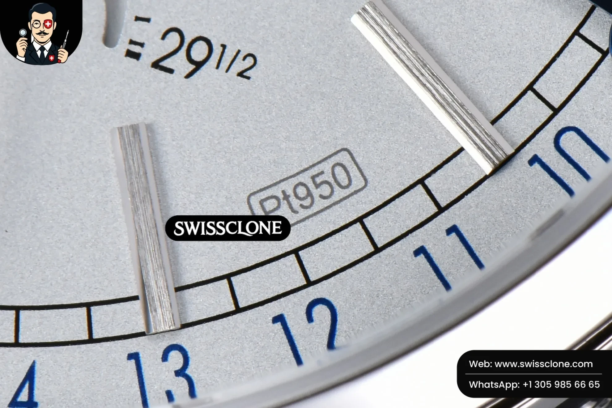 Vacheron Constantin Traditionnelle 4010T MXF 41mm White Dial Blue Leather A2460QCL Swiss Clone - View 3