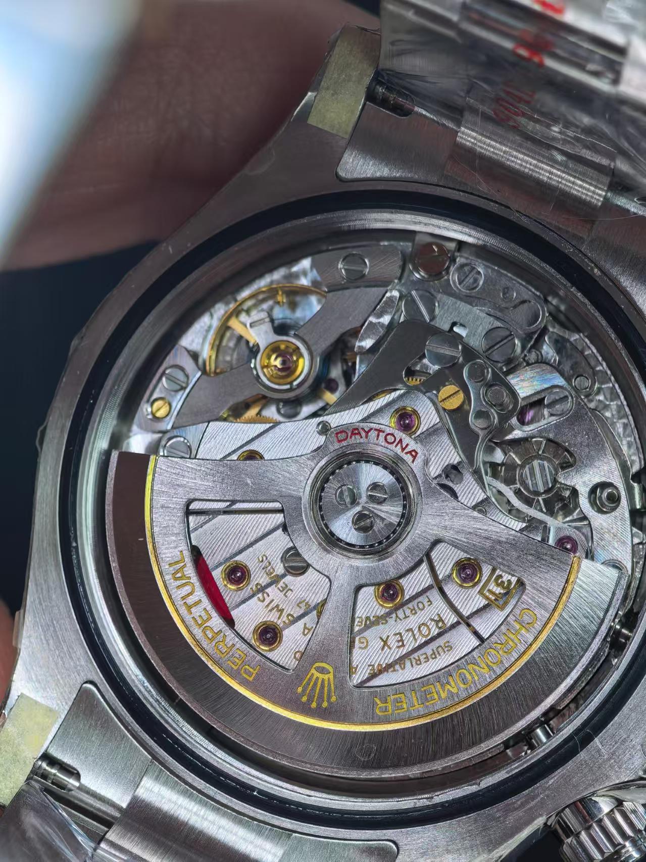 Rolex Daytona 4131 Free Sprung Movement Macro Inspection