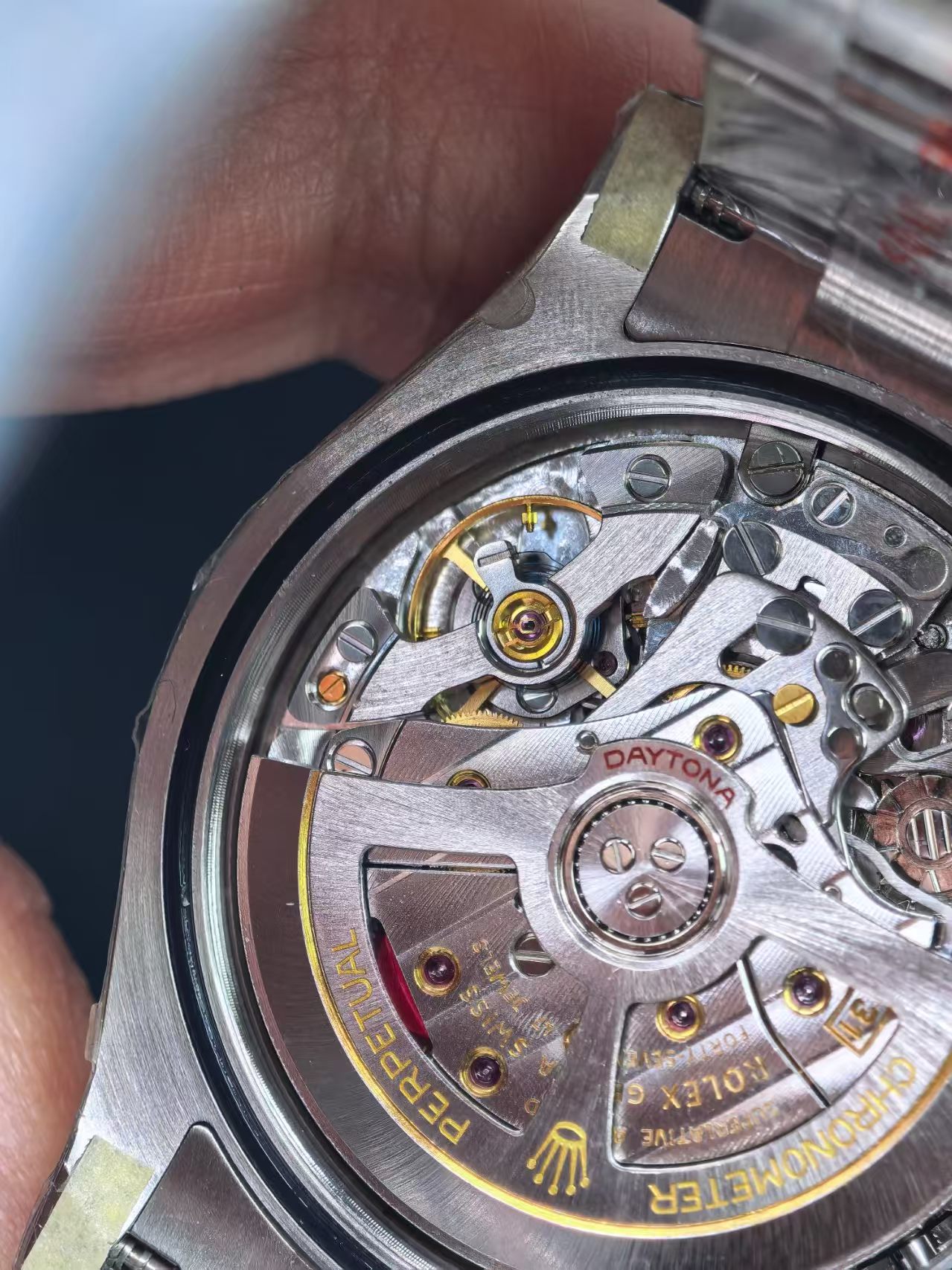 Rolex Daytona 4131 Free Sprung Movement 2 Movement & Case Macro