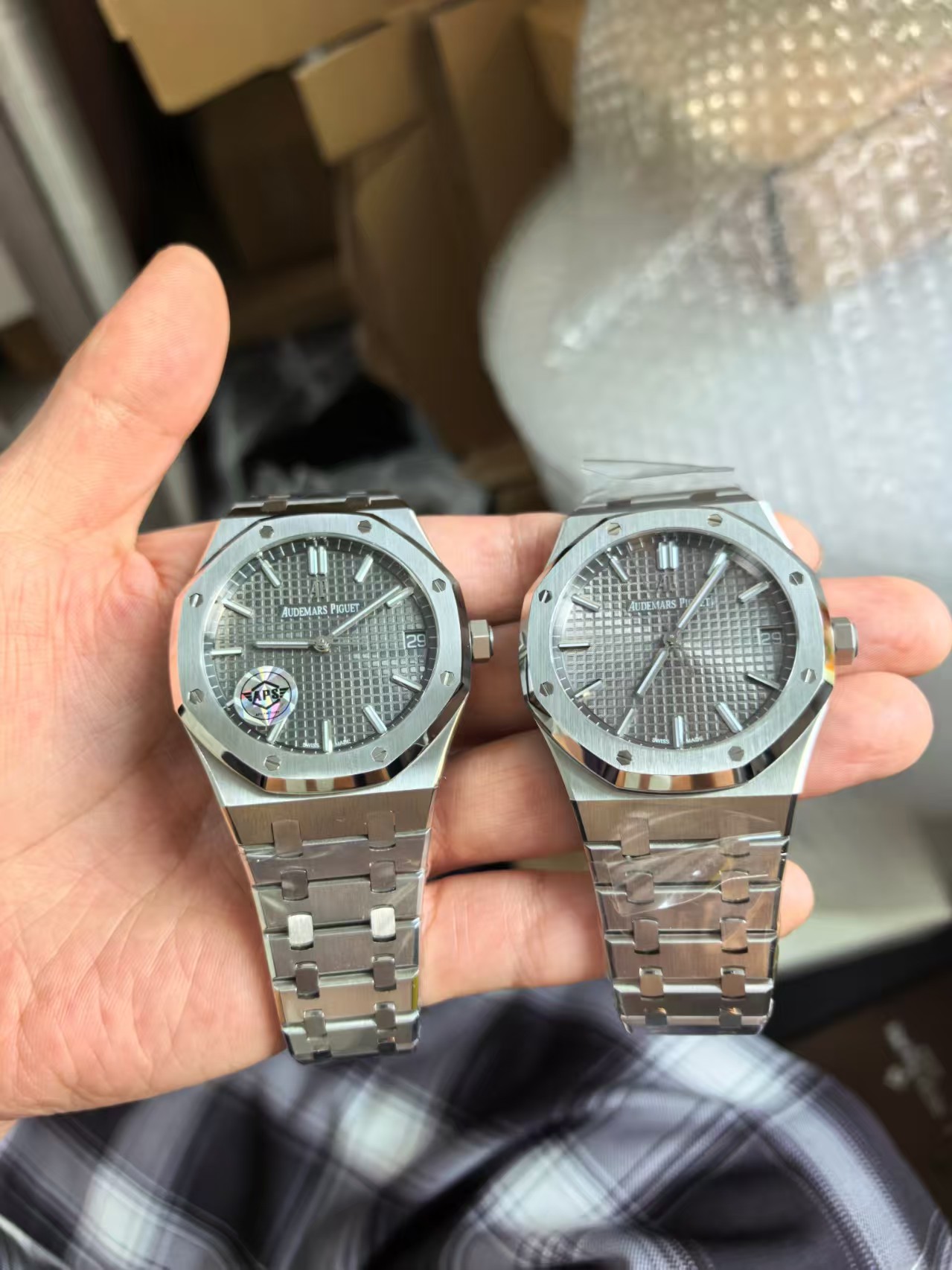 15500 Grey Dial Color Aps Vs Vs 3 Macro Inspection
