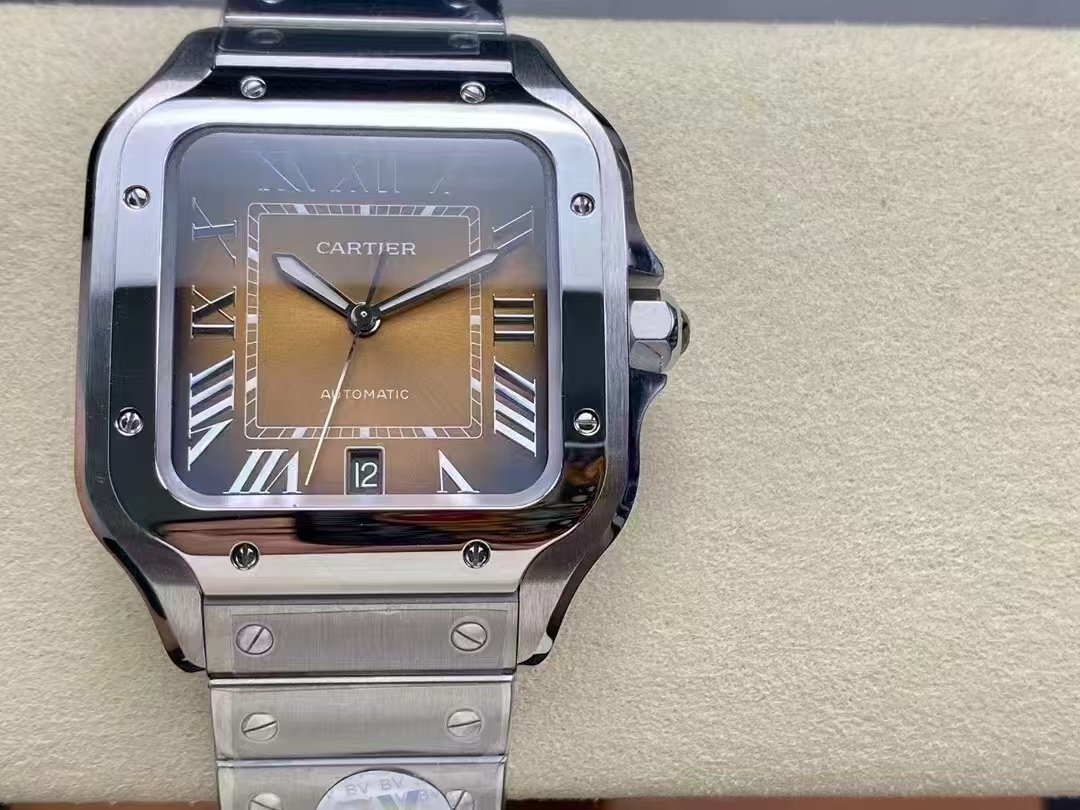 Replica Cartier Santos Yellow Macro Inspection
