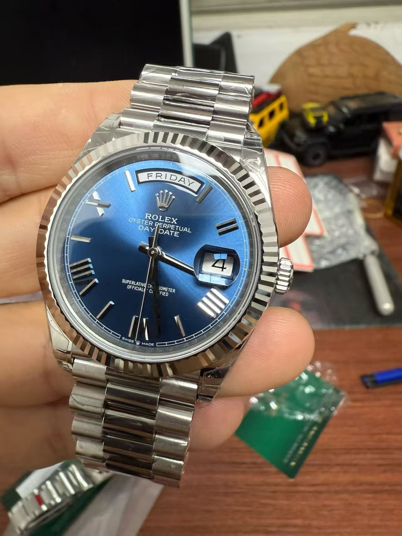 Rolex Day-Date 40 Tungsten Heavy Weight Super Clone Guide: GMF vs QF 186g Solid Weight Review — Vsf Day Date Movement & Case Macro