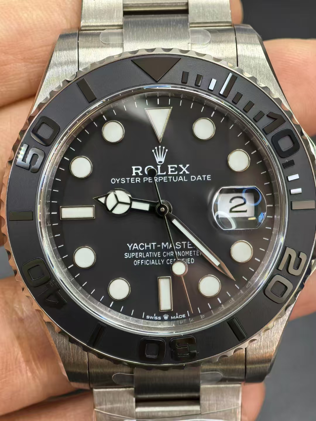 Rolex Yacht-Master 40 & 42 Super Clone Guide: VSF vs Clean Factory Rhodium (126622) & Oysterflex — Rolex Yachtmaster 226627 Dial Movement & Case Macro