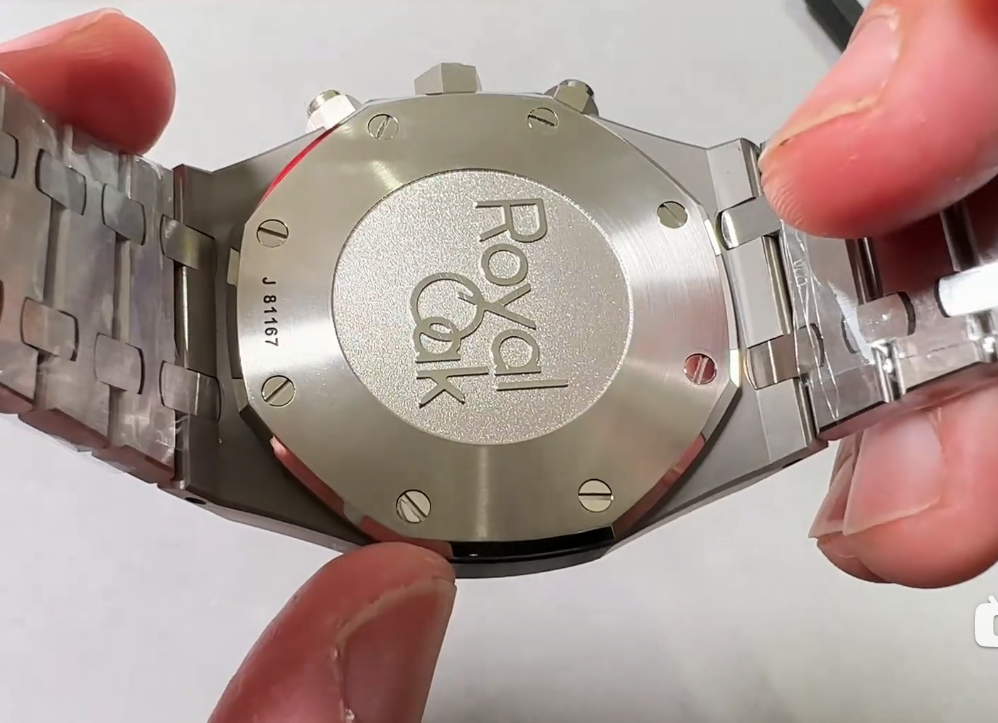 Audemars Piguet Royal Oak Chronograph 26240ST Super Clone Review: APSF Integrated Calibre 4401 Flyback — Ap 26331 Case Back Macro Inspection