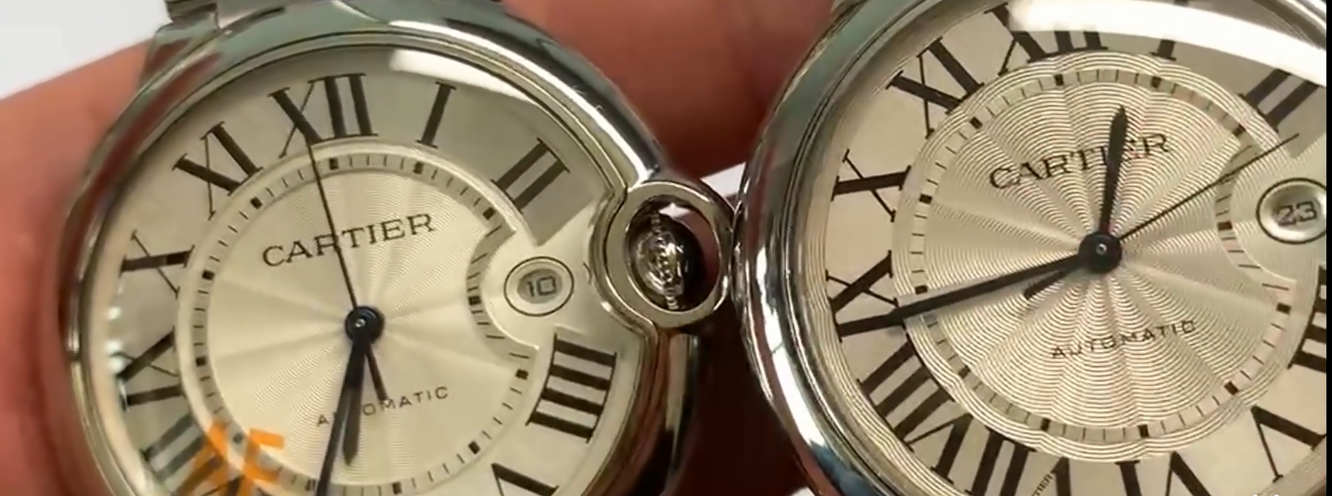 Cartier Super Clone Collector Guide: AF & BVF Ballon Bleu, Tank Must & Panthère de Cartier 1:1 Review — Ballon Bleu Patterns Comparison 2 Macro Inspection