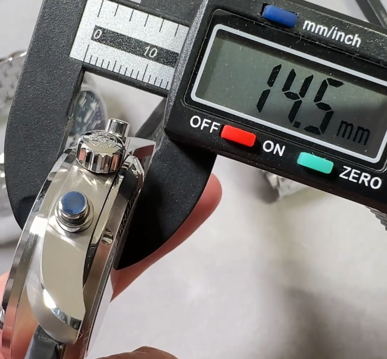 IWC Schaffhausen Super Clone Review: ZF Factory Portugieser Chronograph (IW3716), 7-Day & Big Pilot — Iwc Pilot Chrono Case Thickness Side-by-Side Comparison