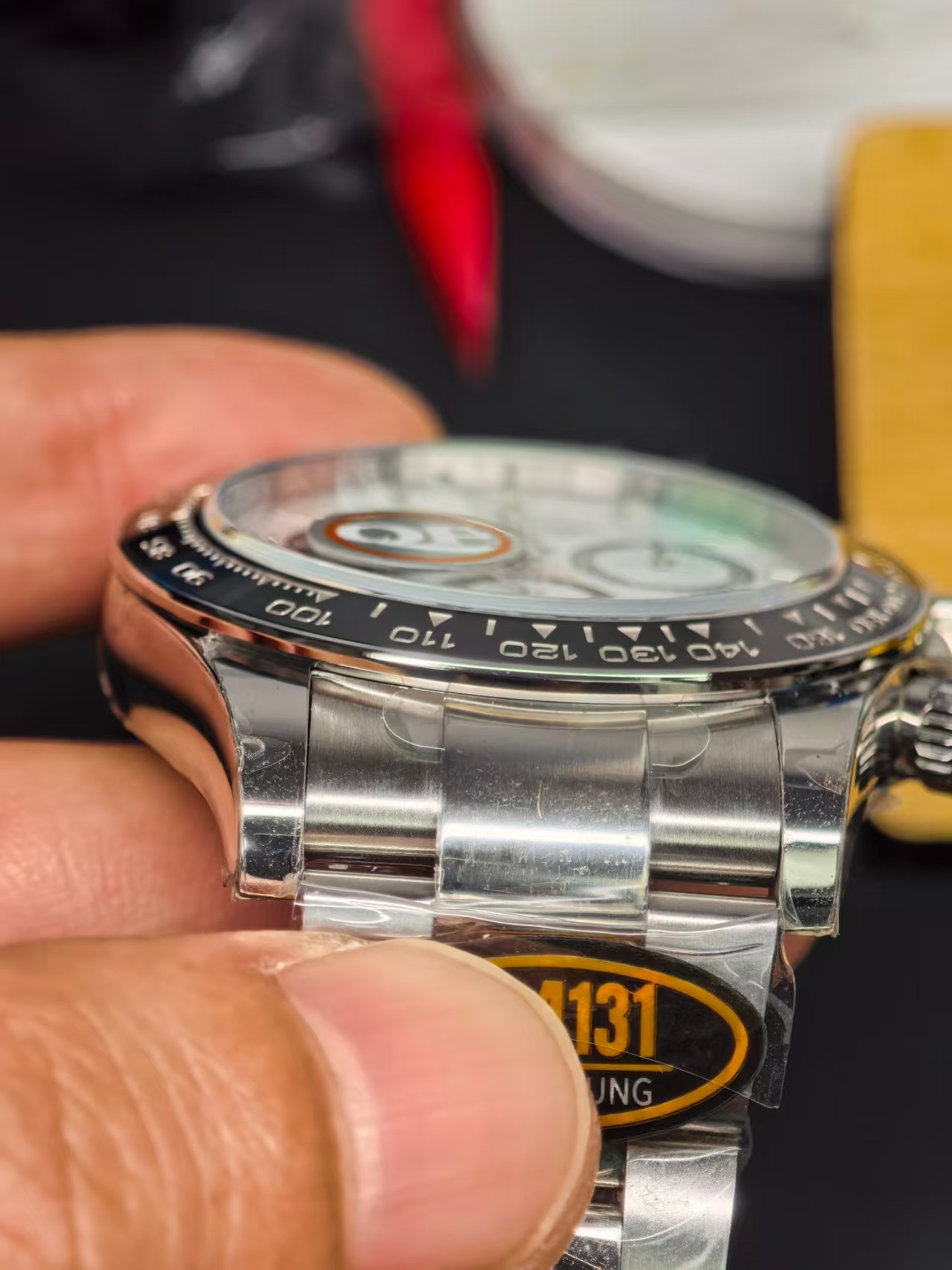 Rolex Super Clone Movement Encyclopedia: Dandong DD4130, DD4131, DD3285 & VS3235 vs VR/SH Calibers — Rolex Daytona 4131 Free Sprung Crystal Movement & Case Macro