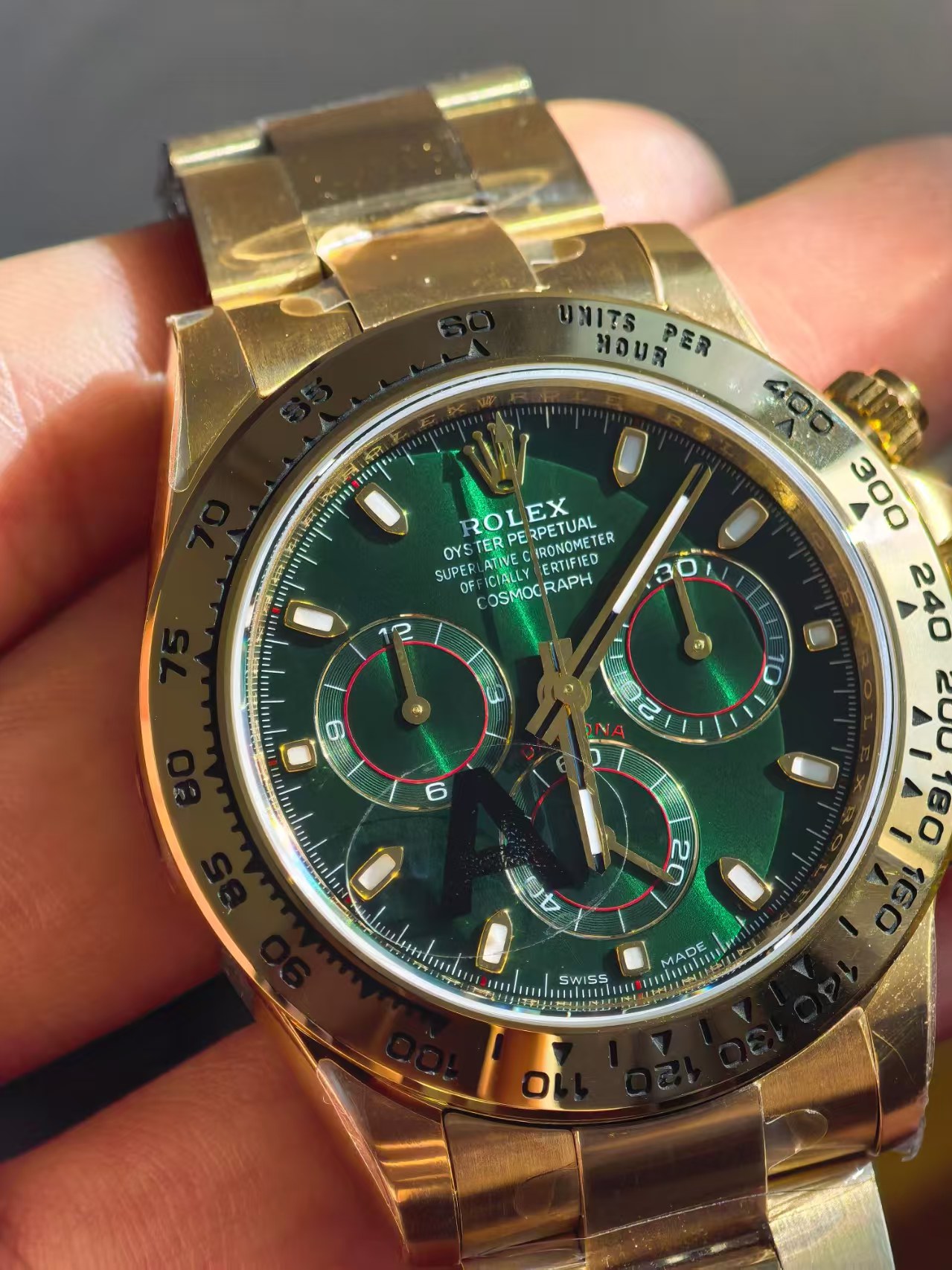 How to Read Pre-Shipment Watch QC & Timegrapher Metrics: Seconds/Day (s/d), Amplitude, Beat Error & SEL — Vsf Daytona Green Dial 1 Macro Inspection