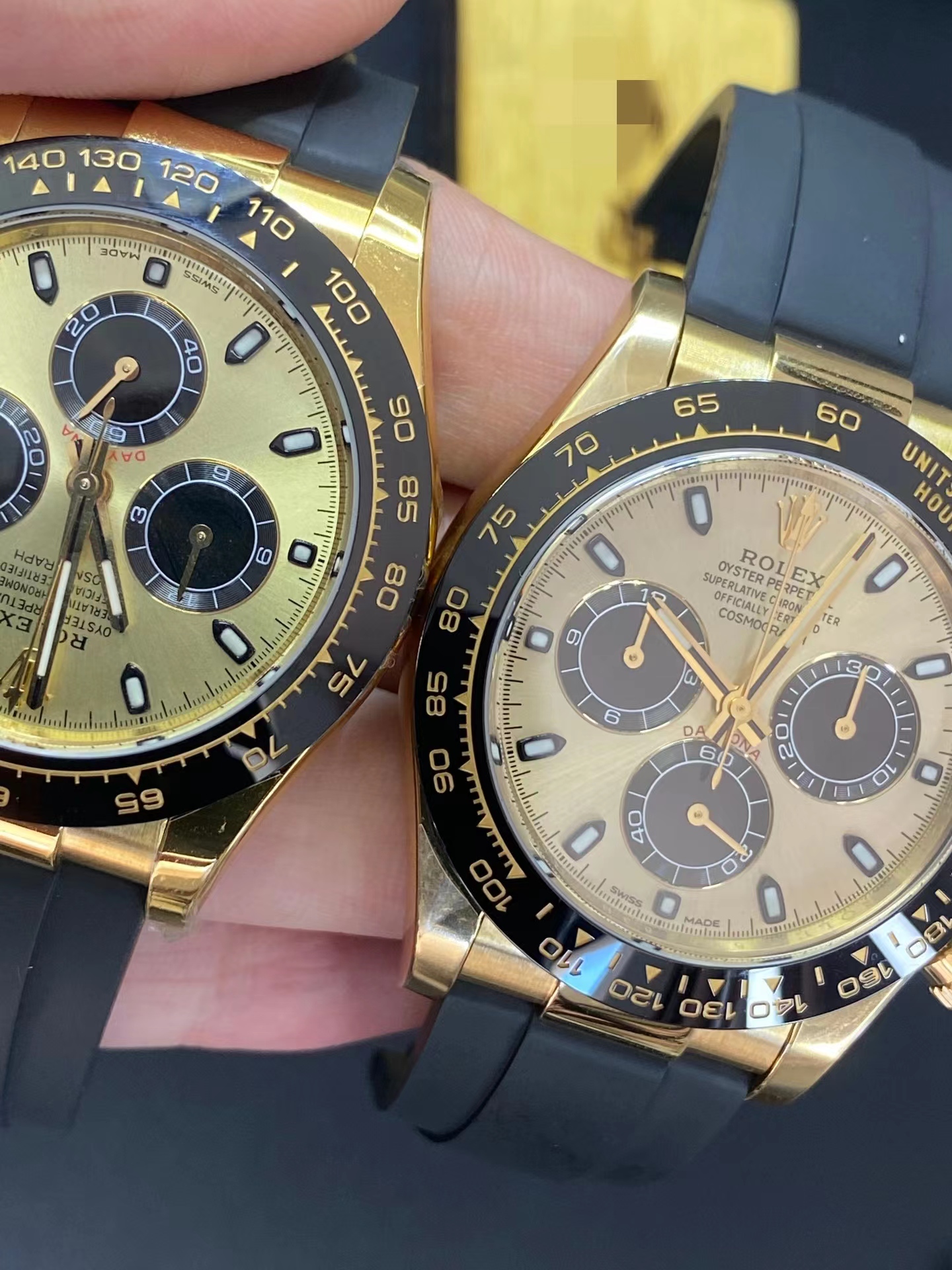 2026 Master Super Clone Watch Reference Number Directory: Rolex, Patek Philippe, Audemars Piguet & Omega — Gold Daytona Comparison Bt Vs Clean 3 Macro Inspection