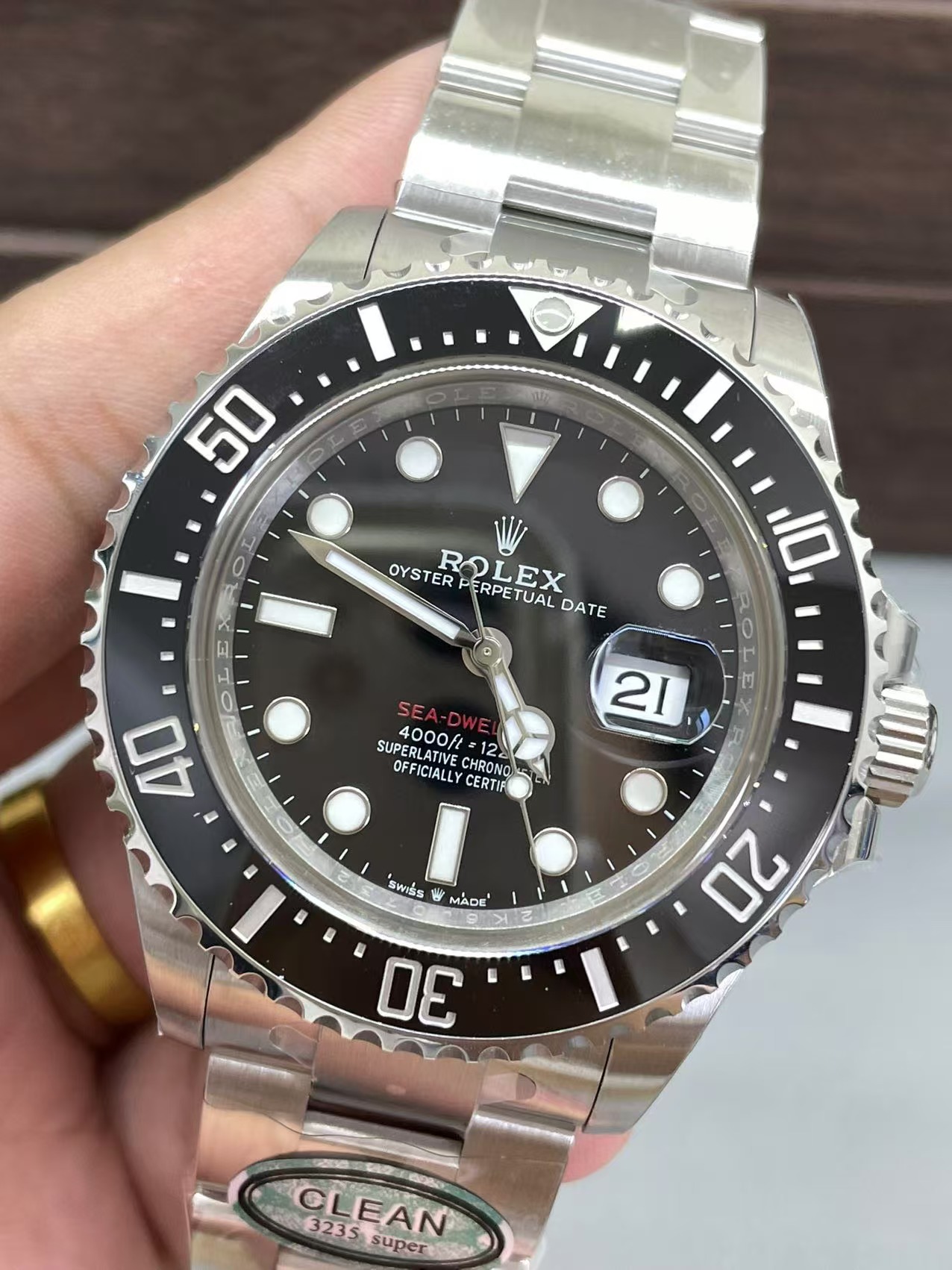 Rolex Sea-Dweller 43mm (126600 Red Text) & Deepsea D-Blue (126660) Super Clone Review: VSF vs Clean — Clean Rolex Sea Dweller Replica Side-by-Side Comparison