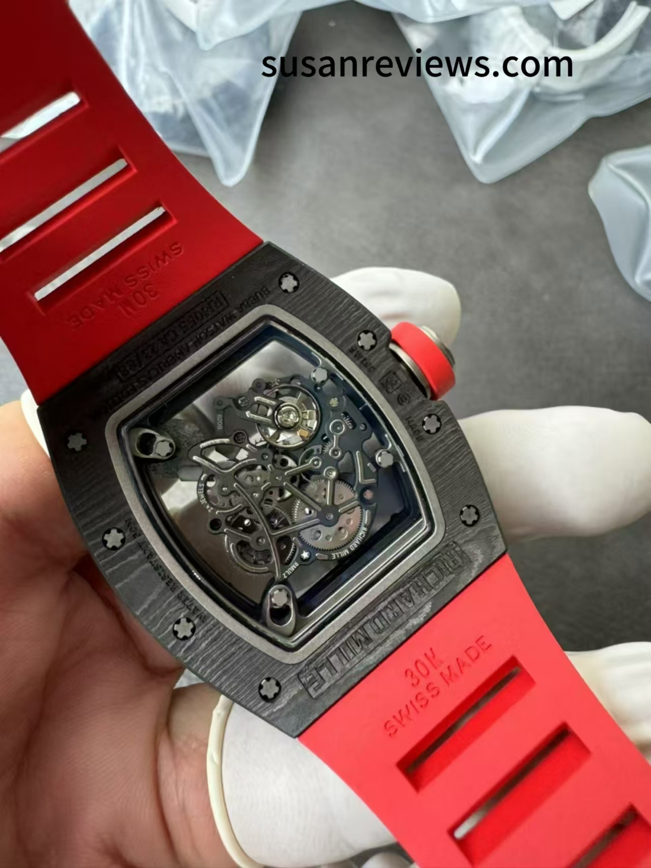 Richard Mille RM 055 Bubba Watson & RM 035-02 Rafael Nadal Super Clone Review: BBR vs ZF Real NTPT Carbon — Rm055 Rmul2 Movement Side-by-Side Comparison