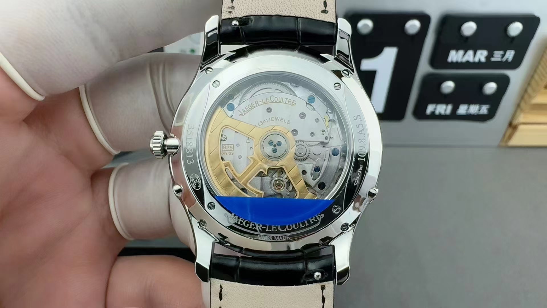 Jaeger-LeCoultre Master Ultra Thin Moonphase (Q1368430) & Polaris Super Clone Guide: APSF vs GF Calibre 925 Review — Replica Jaeger Lecoultre 925 Movement Macro Inspection